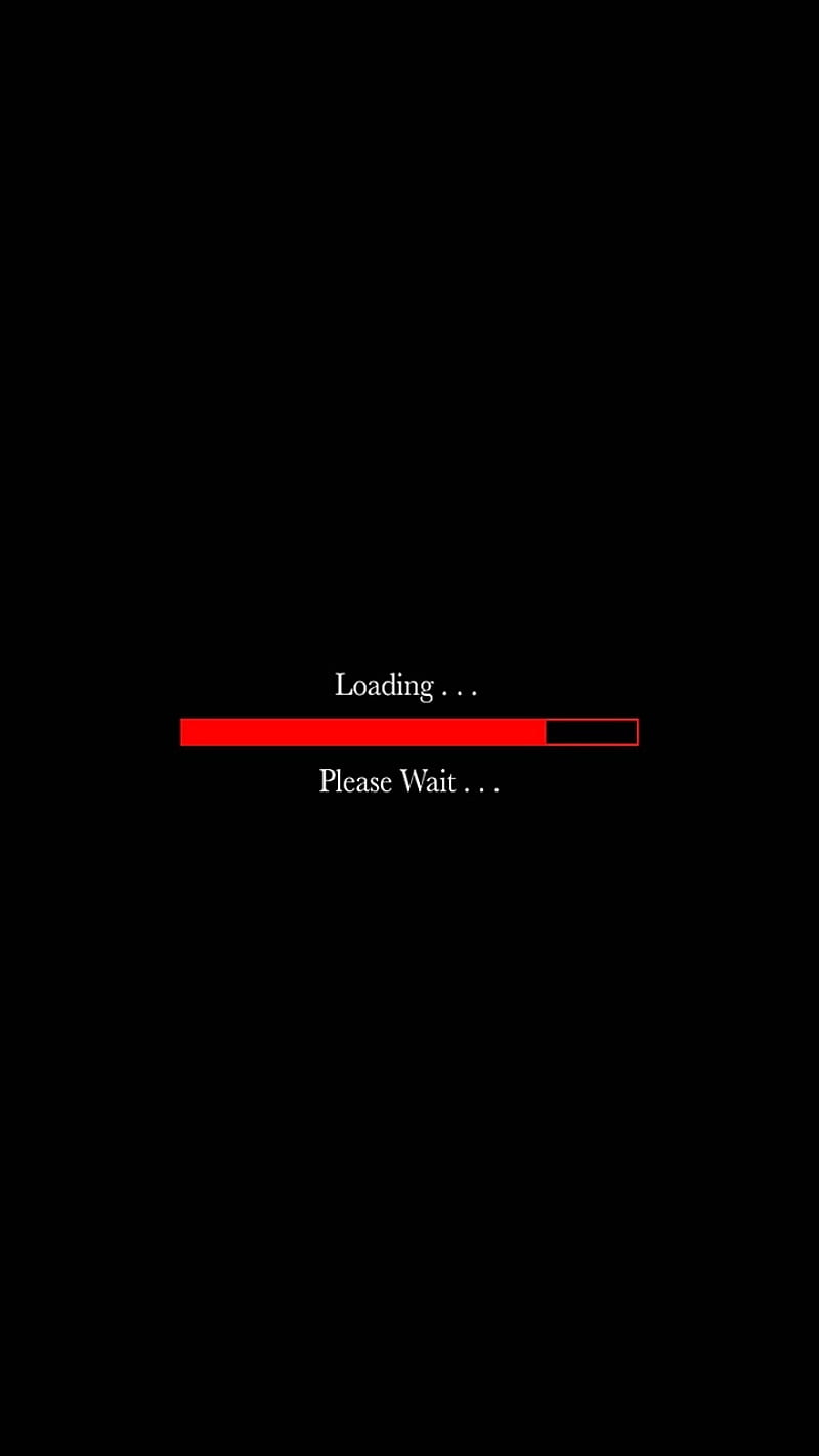 800x1422 Loading please wait, black, desenho, , sprigamelvirus, HD phone wallpaper