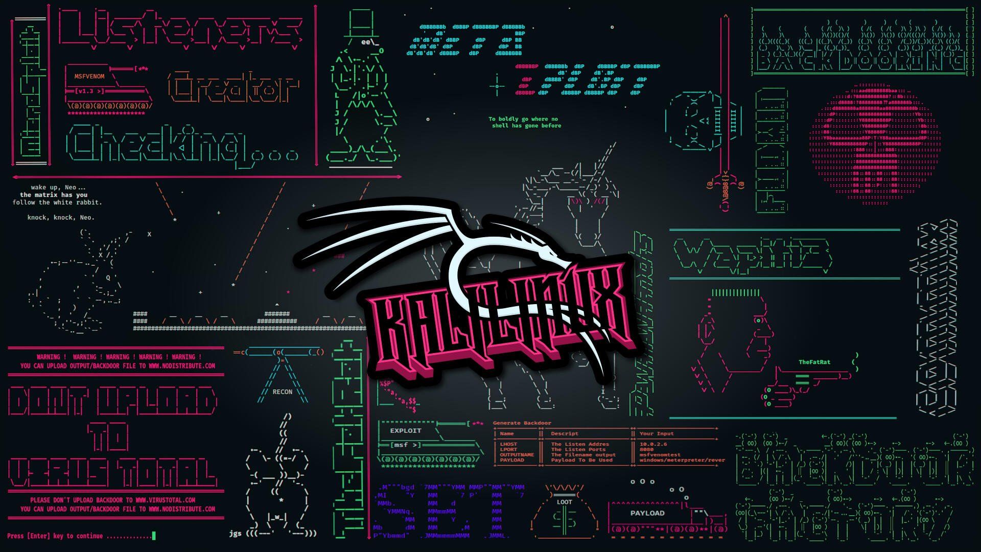 1920x1080 Ultra HD Kali Linux Cybersecurity Tech: Hacker's Ultimate 4K Wallpaperx2160