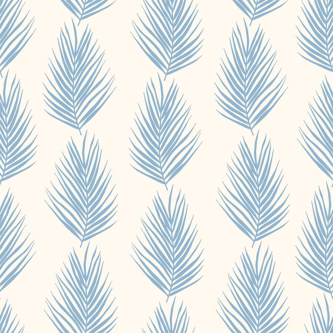 1080x1080 Minimalist Blue Leaf Pattern Wallpaper Beige and Blue Background 3698