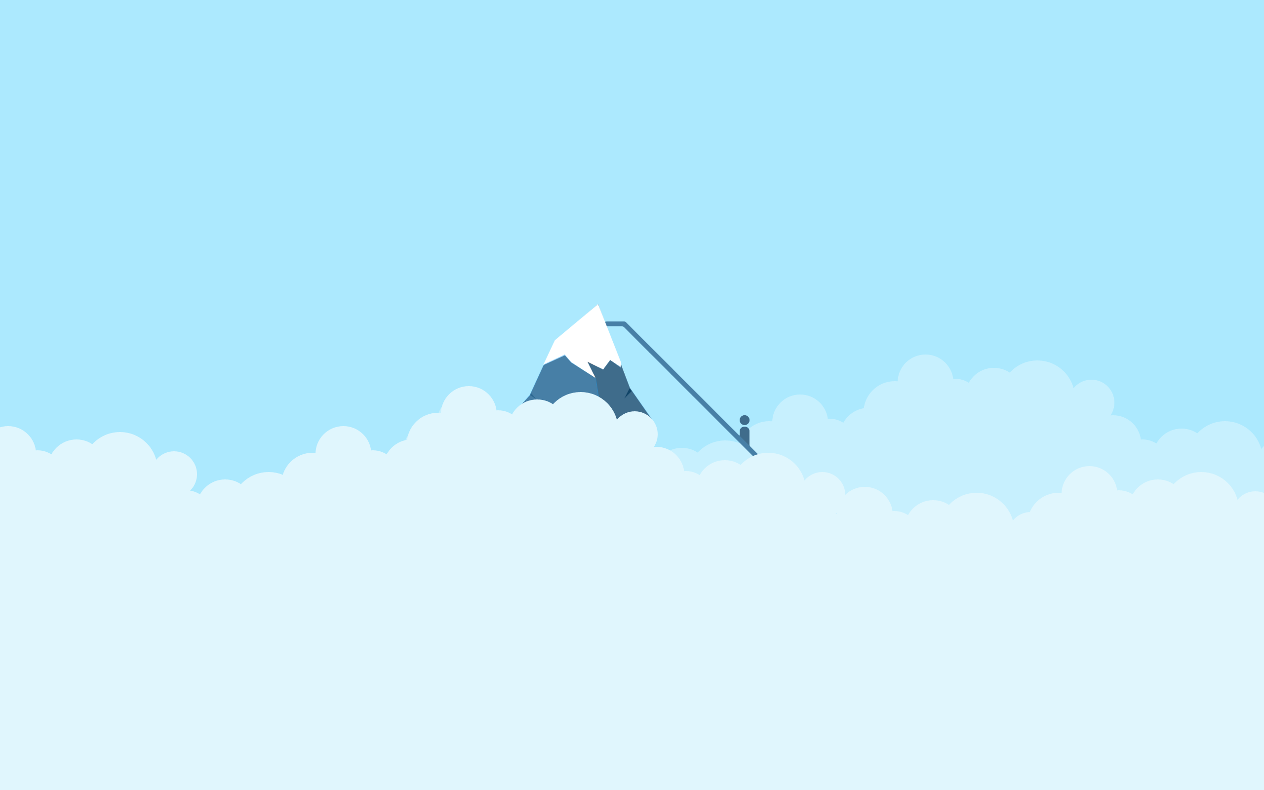 2560x1600 Blue And White Minimal Wallpaper