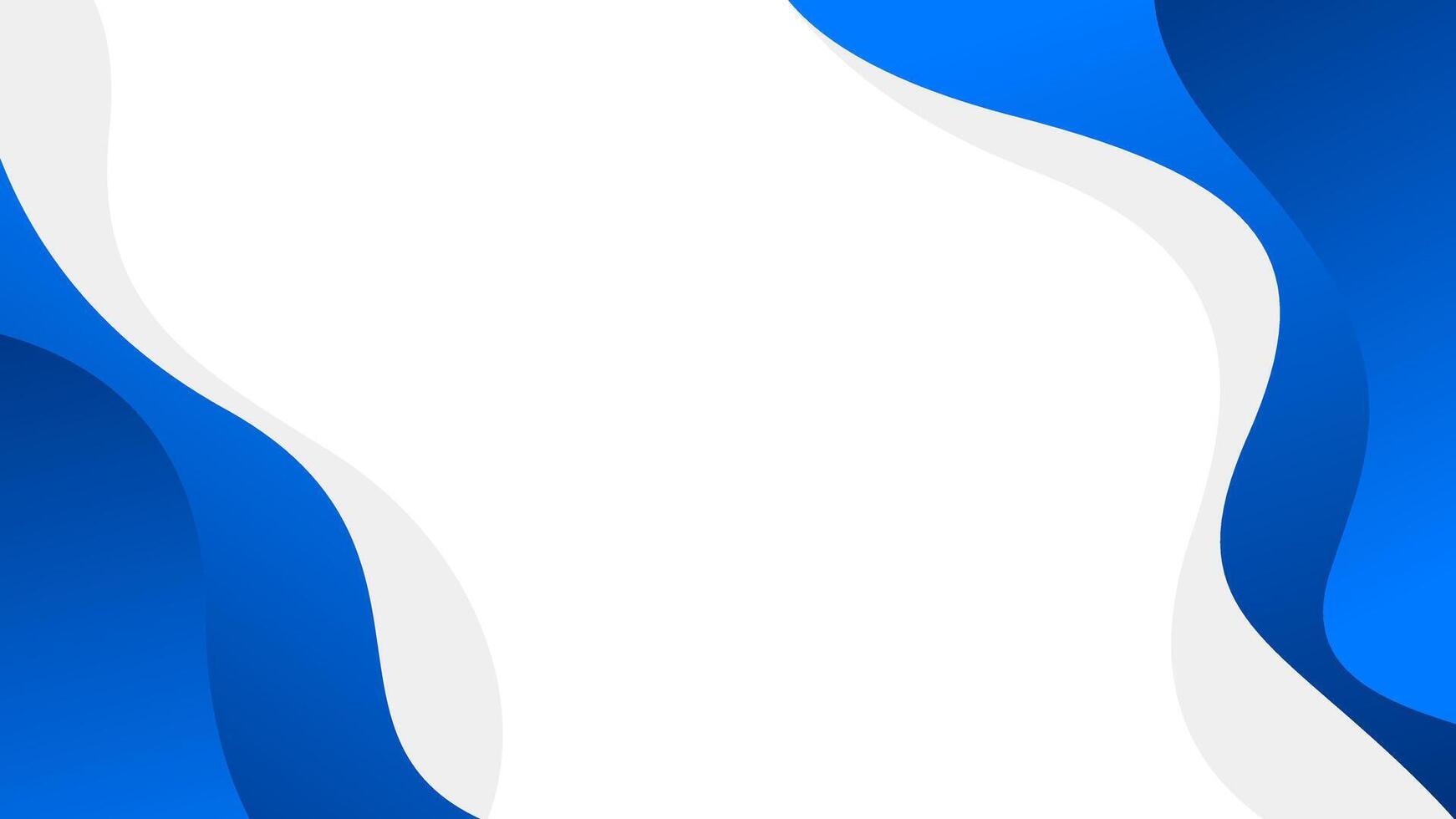 1742x980 Abstract blue and white wave background, modern minimalist wallpaper, smooth gradient curves