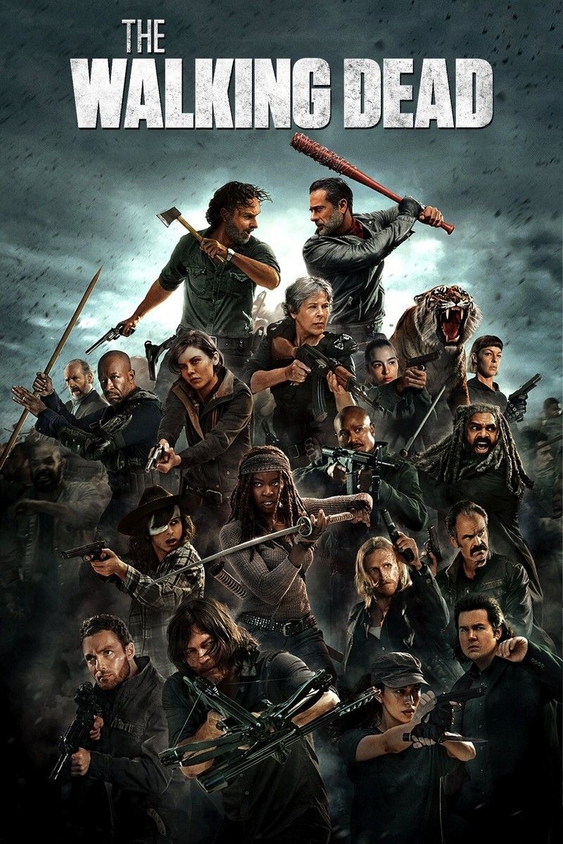 800x1200 The Walking Dead Season 8 Framed Poster. Rick vs Negan