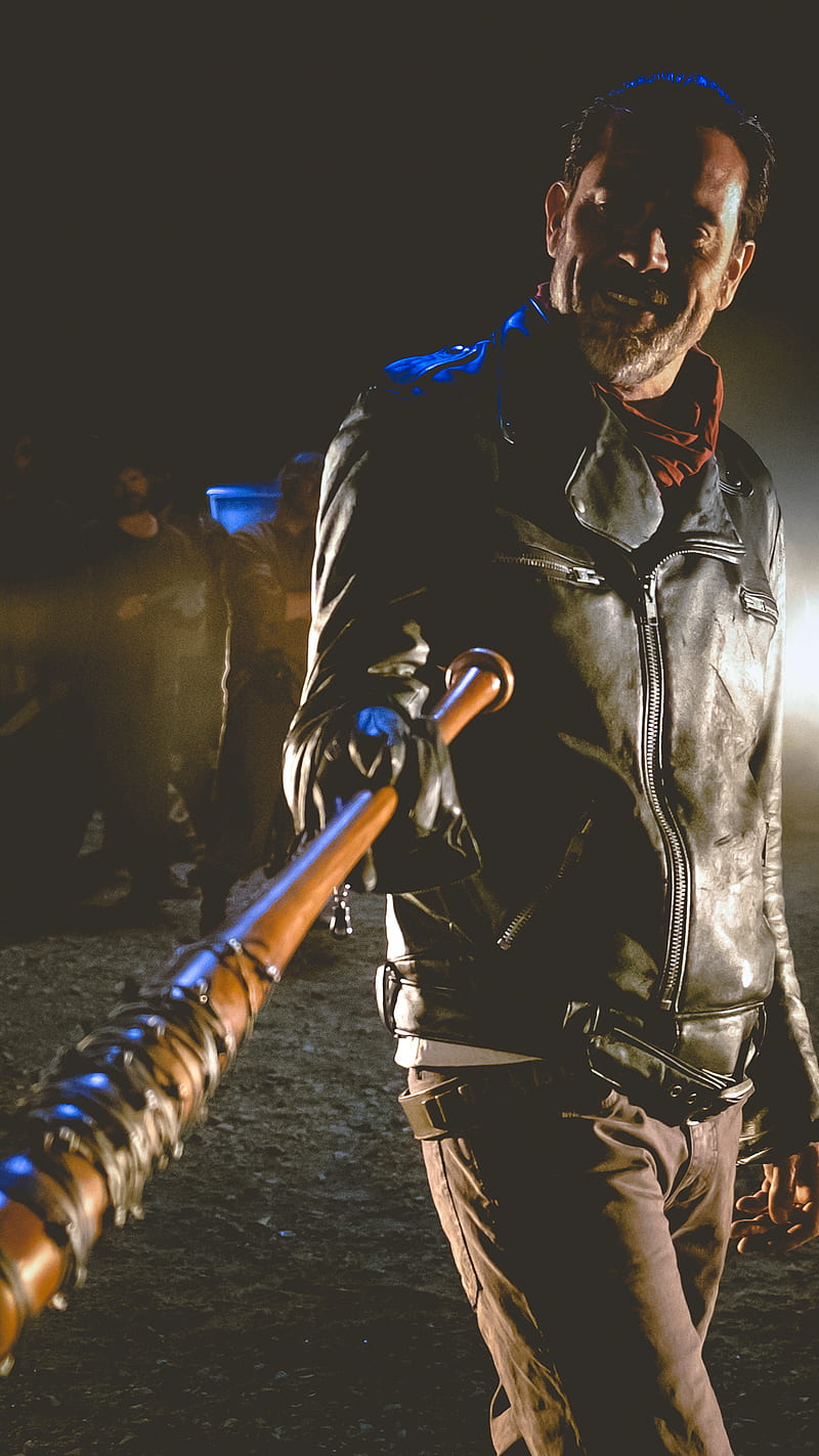 800x1422 Negan, jeffrey dean morgan, walking dead, HD phone wallpaper