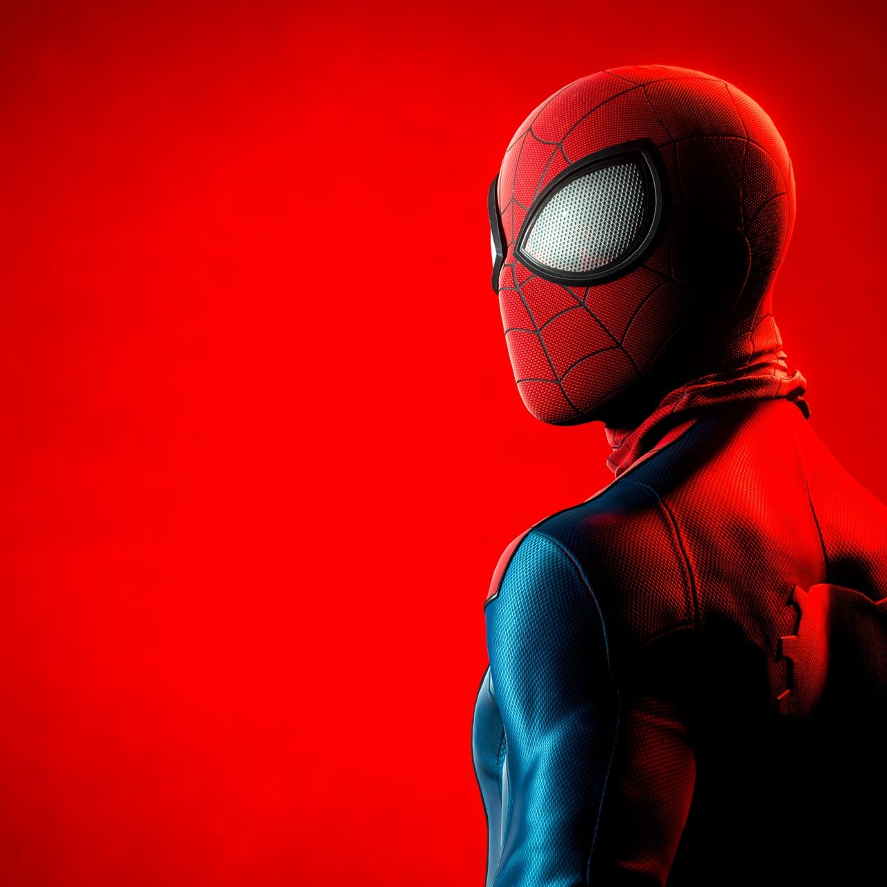 1280x1280 Spider Man Background Spider Man Wallpaper 4K, Red Aesthetic, Marvel Superheroes