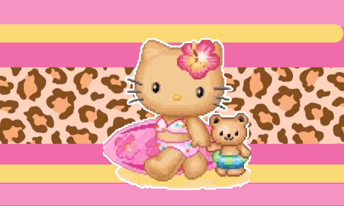 1200x720 Tan Hello Kitty Wallpaper