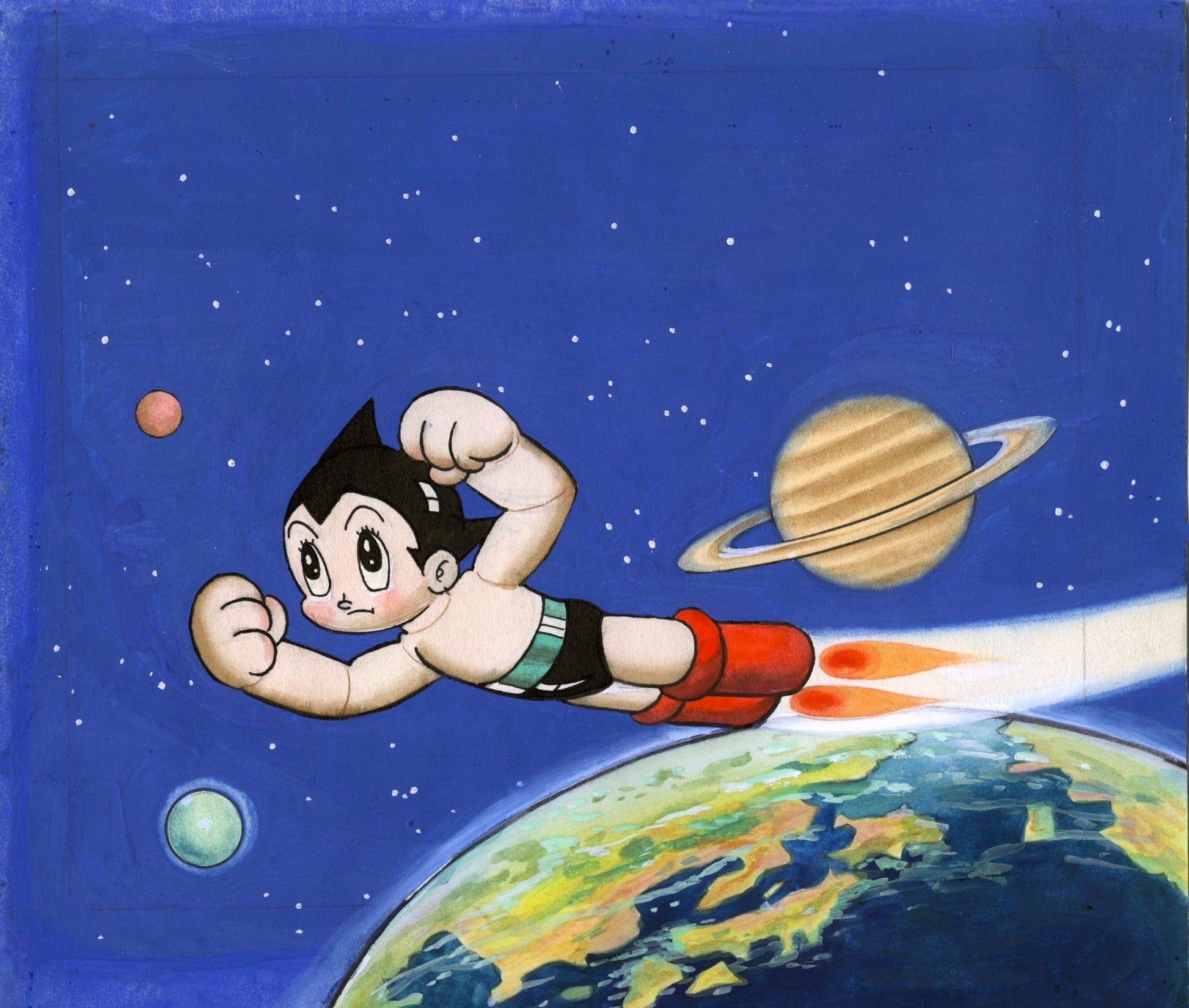 1946x1649 Osamu Tezuka's Astro Boy / Big X Kamishibai for Koide Shinkosha, c. 19