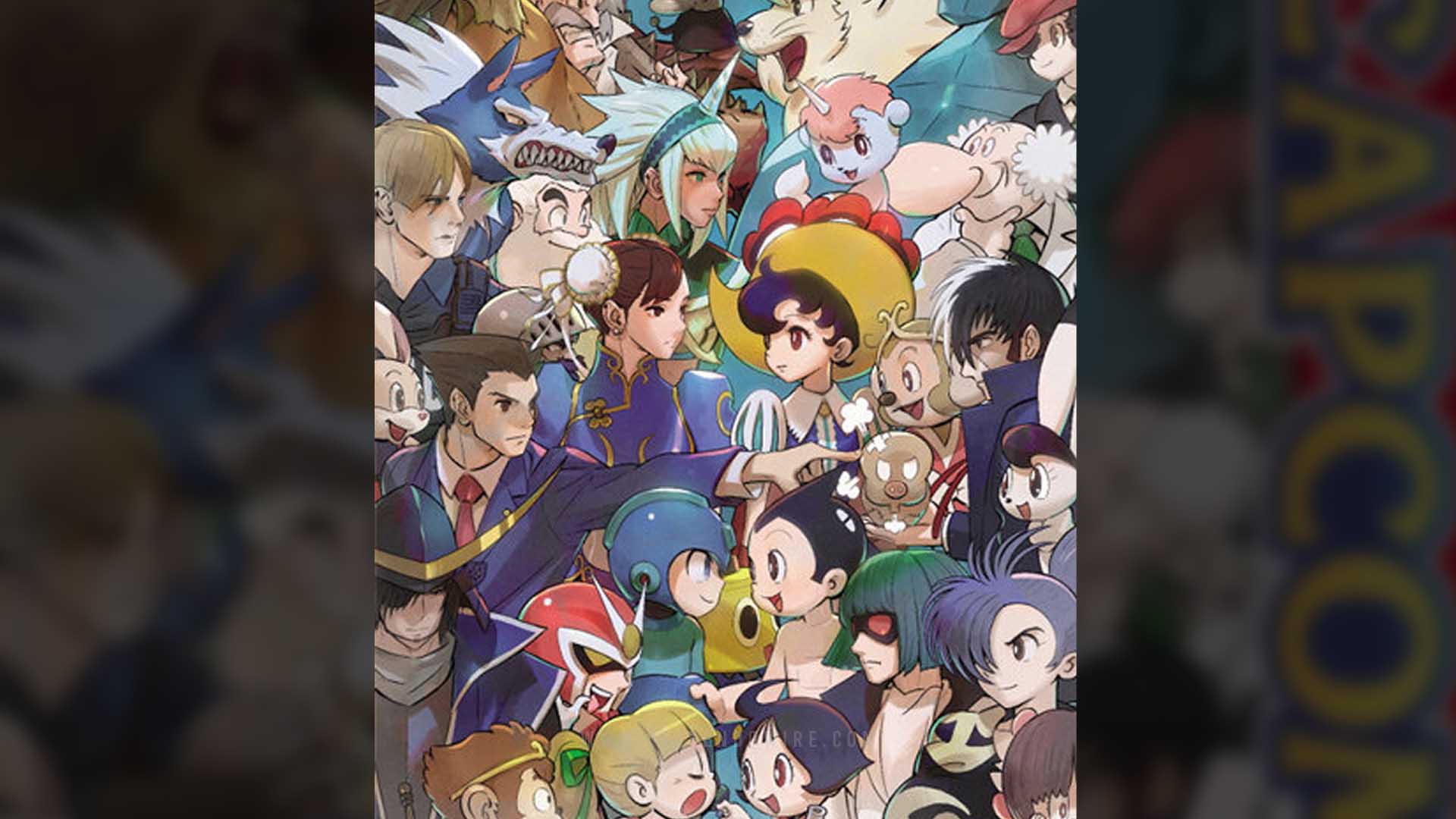 1920x1080 Capcom vs. Osamu Tezuka art captures the two sources perfectly