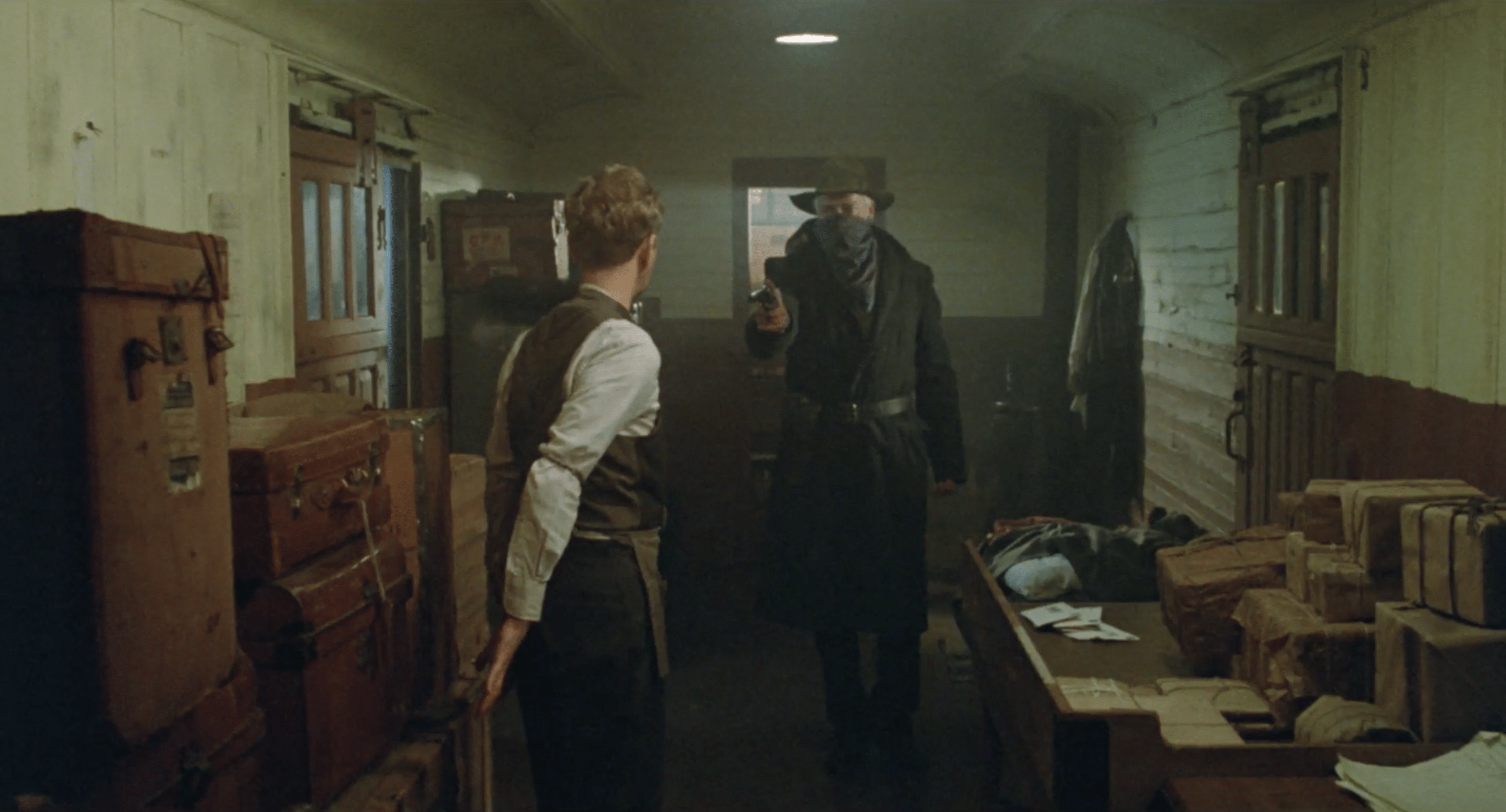 3360x1812 The Furniture: Wallpaper and Wet Wood in 'The Grey Fox' Film Experience