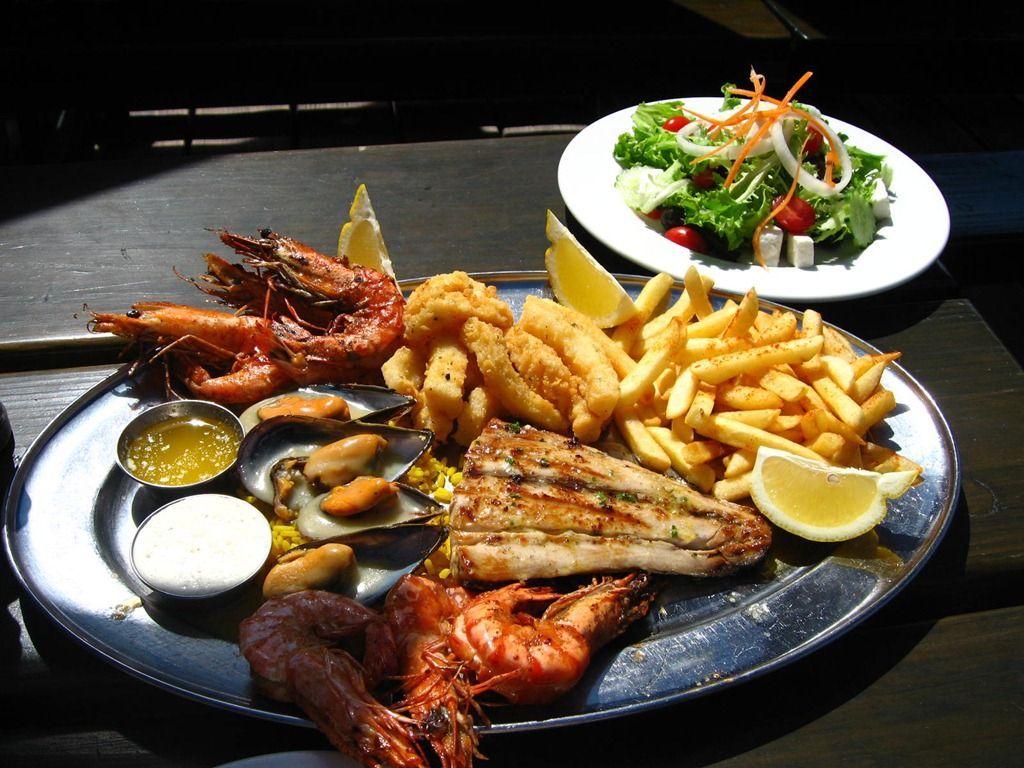 1024x768 Food From Greece Wallpaper