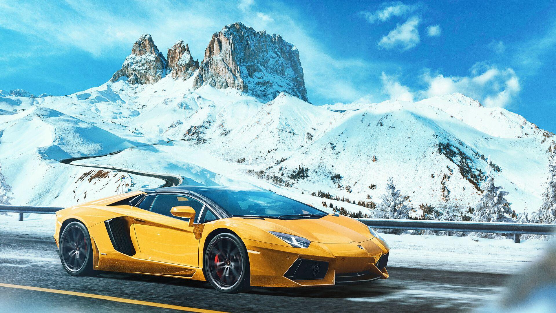 1920x1080 Yellow Lamborghini Aventador Laptop Full HD 1080P HD 4k Wallpaper, Image, Background, Photo and Picture