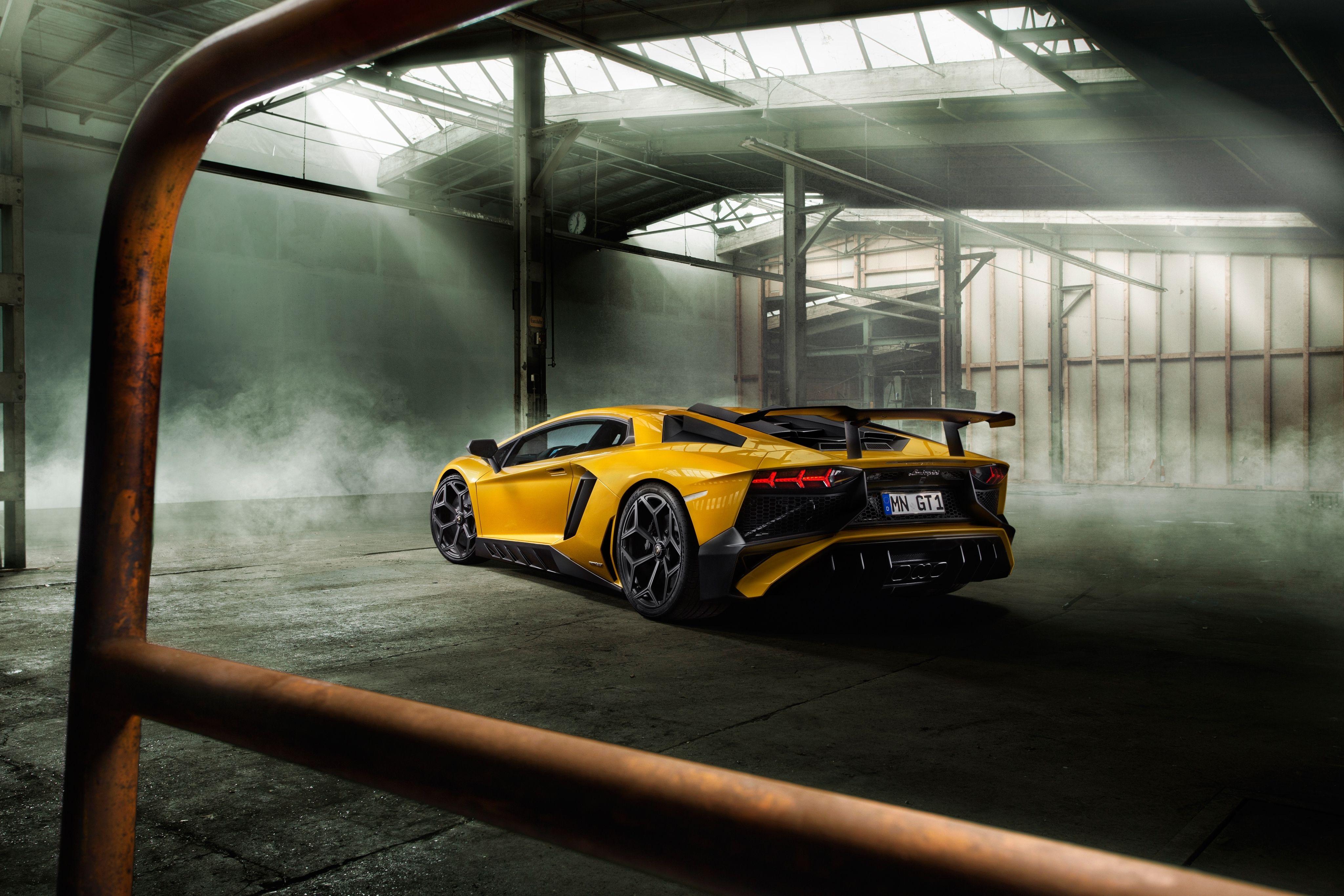 4096x2731 Car Wallpaper Yellow Lamborghini Supercar Aventador Rear Novitec Torado Lp 750 4 4k