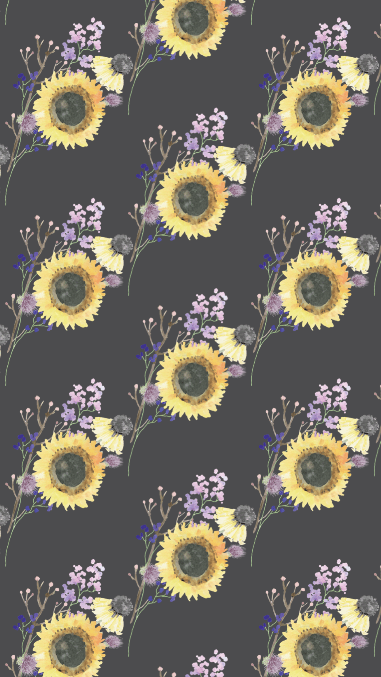 1242x2208 Lilac and sunflower wallpaper. Butterfly wallpaper iphone, Aesthetic wallpaper, Sunflower wallpaper