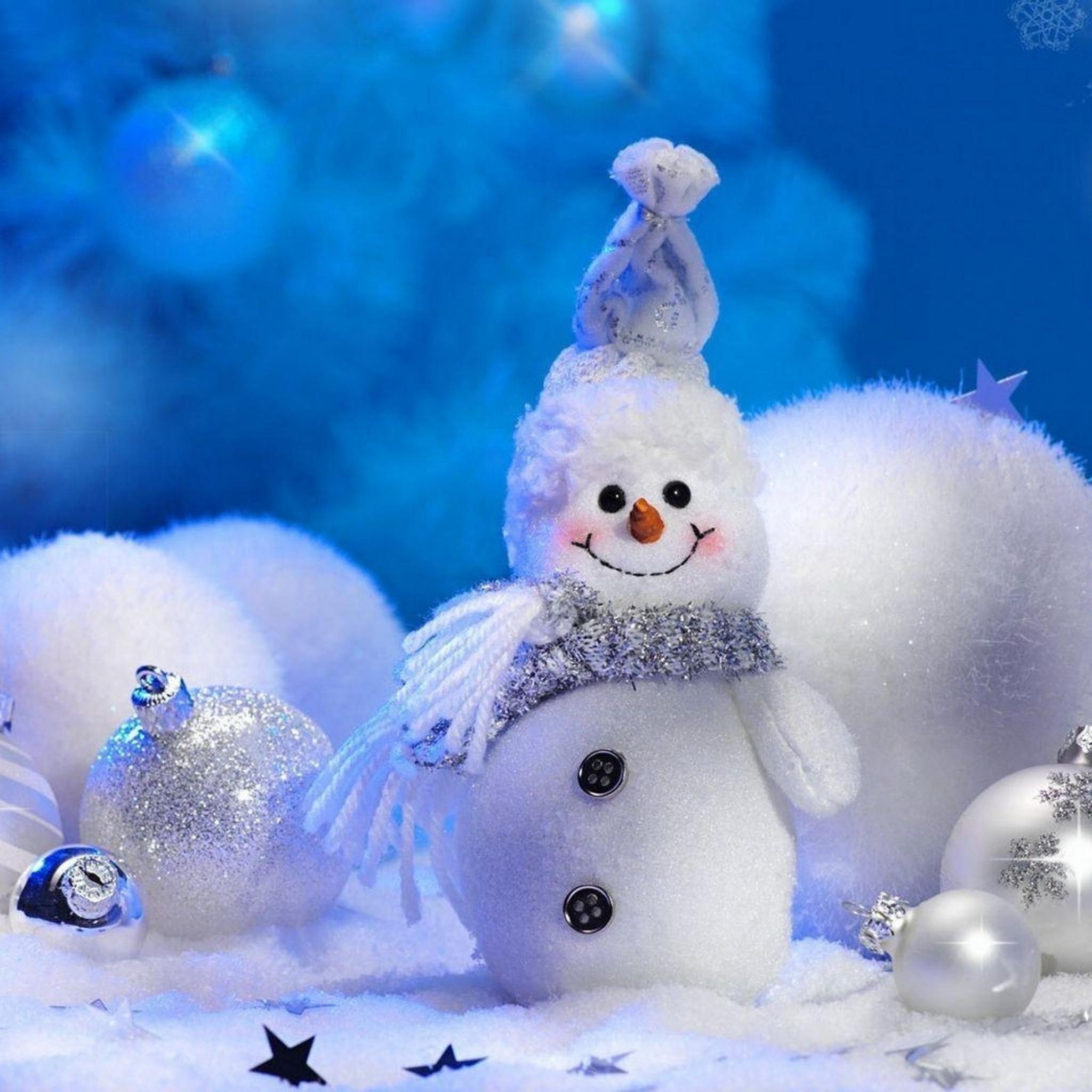 2048x2048 Stunning iPad Retina Snowman Wallpaper New iPad Blog. Animated christmas wallpaper, Christmas wallpaper background, Snowman christmas decorations