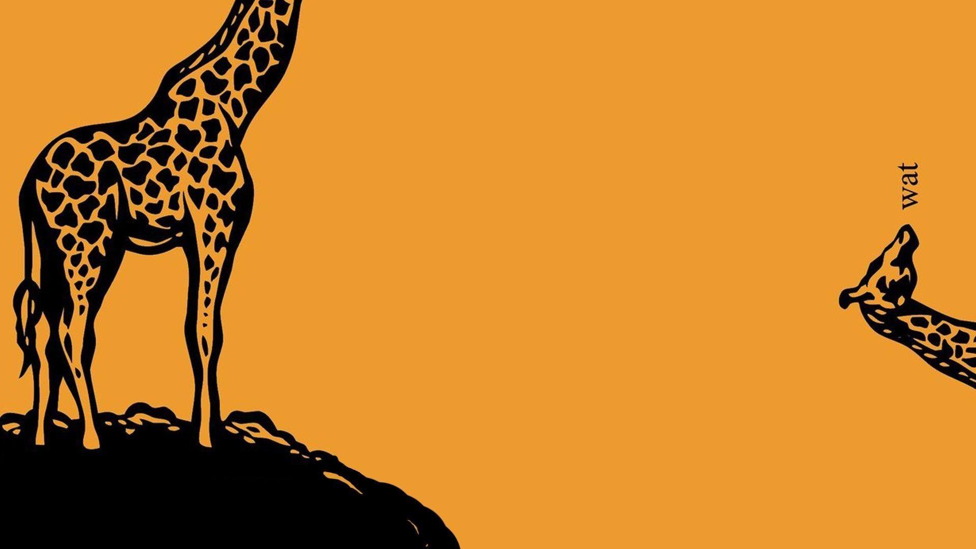 1920x1080 Cute Giraffe Wallpaper