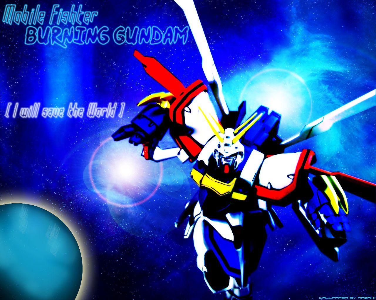 1280x1024 Mobile Fighter G Gundam Wallpaper: Burning Gundam