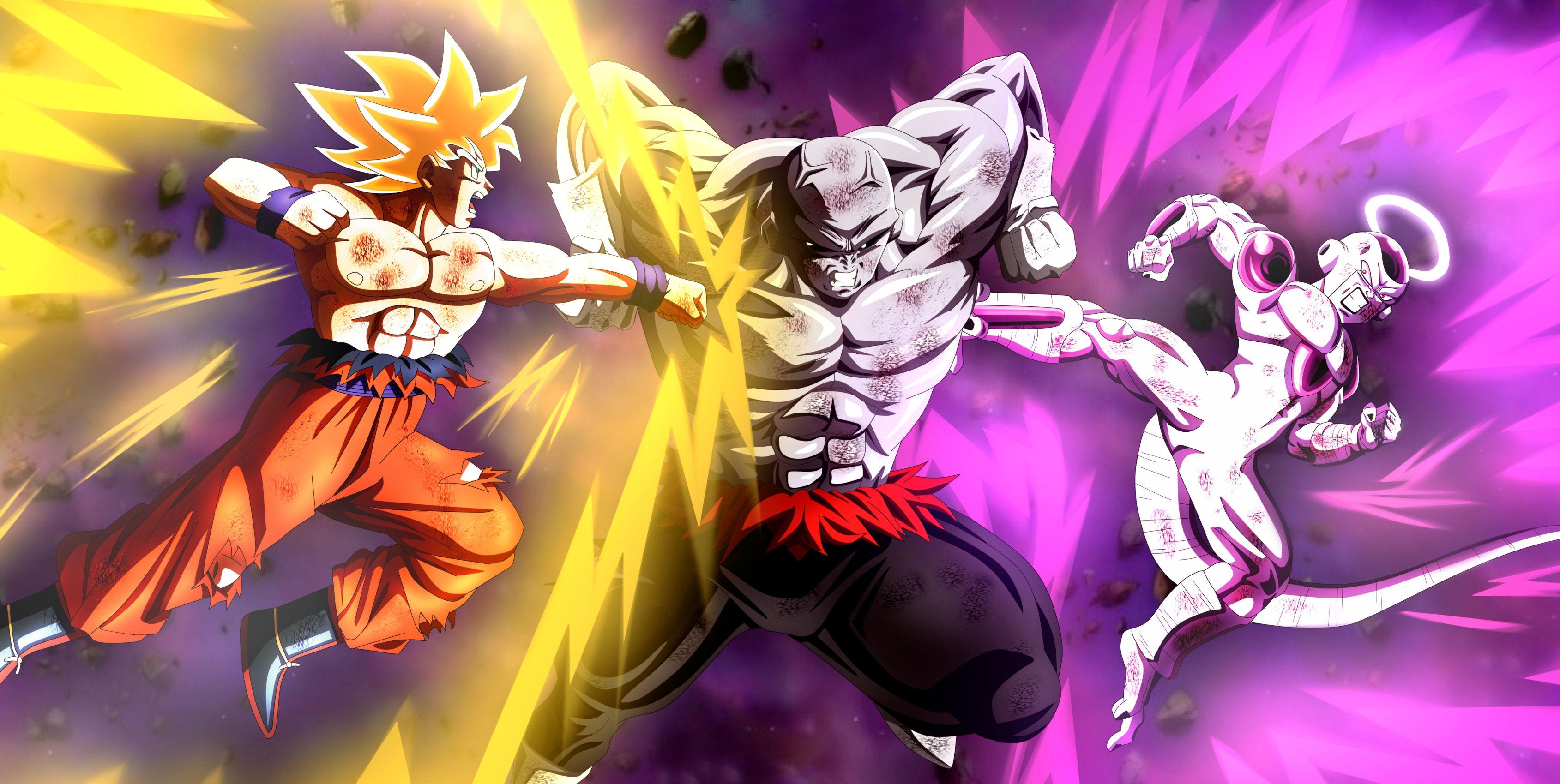 3379x1699 Freeza, Jiren, Goku Wallpaper And Background Moving Wallpaper Gif Ultra Instinct HD Wallpaper