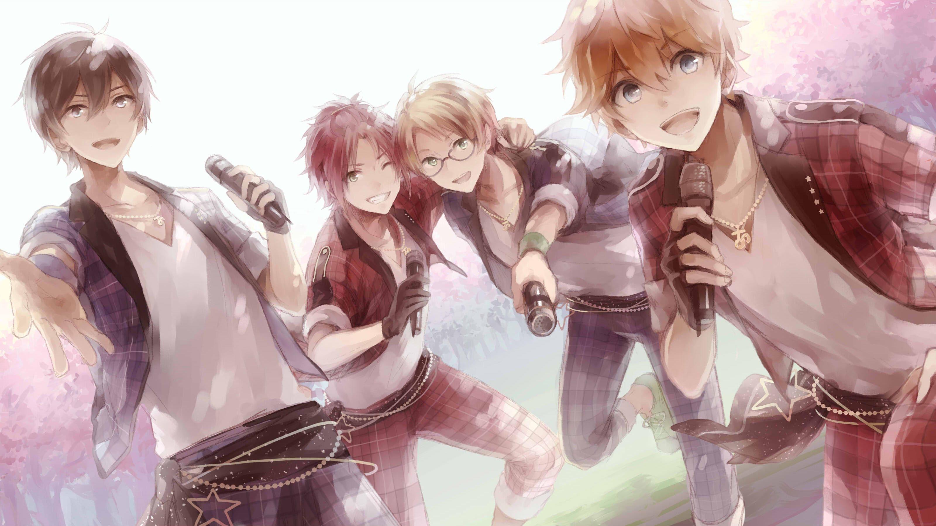 3200x1800 Wallpaper Anime Boys, Ensemble Stars, Glasses, Singers