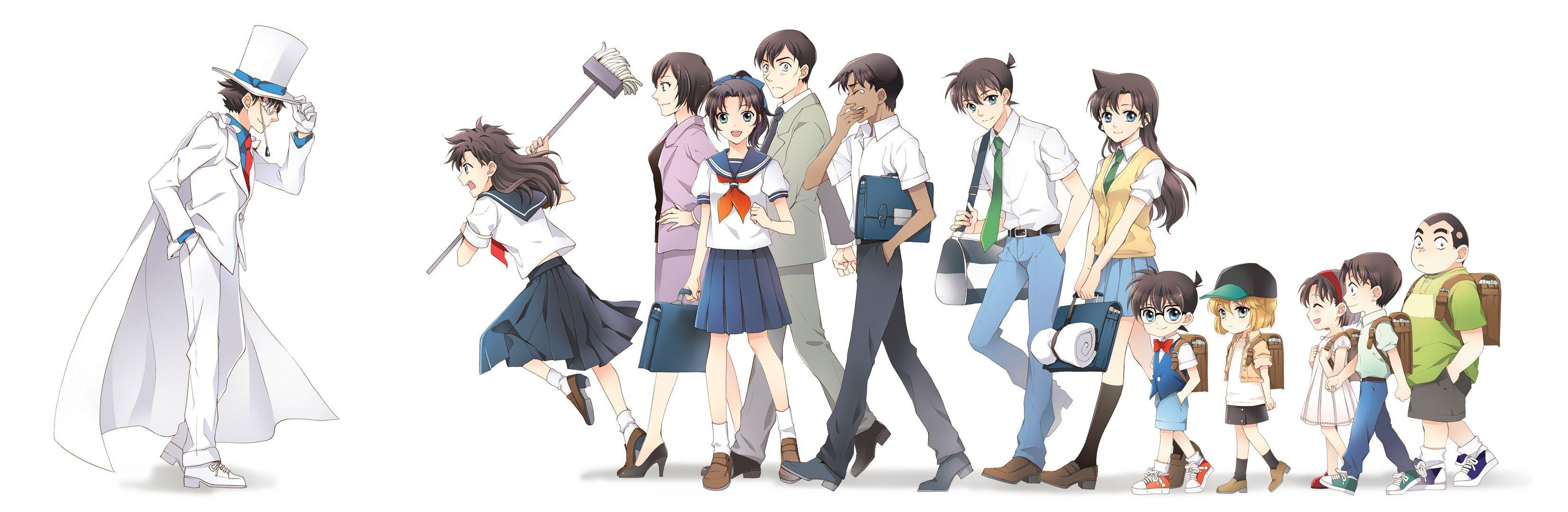 3306x1080 Detective Conan Wallpaper