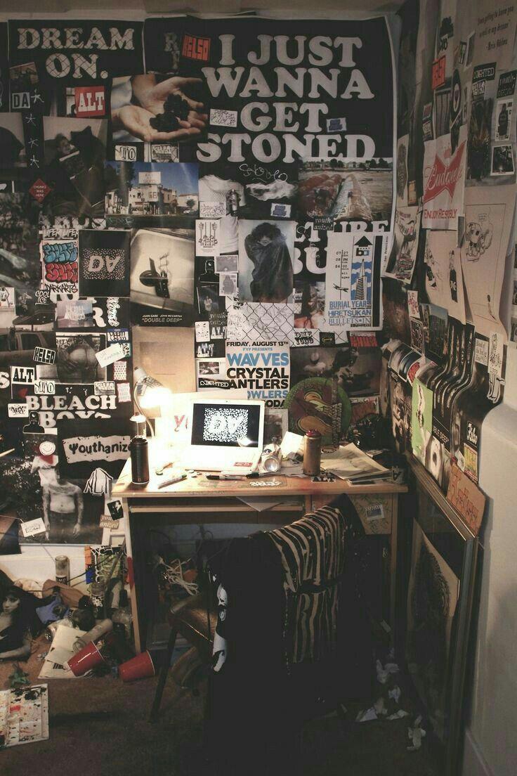 736x1104 Pin By Ajellagosa On Wallpaper In 2019 Grunge Room Grunge #grunge aesthetic room.#aesthetic #ajellagosa #gru. Grunge bedroom, Hipster bedroom, Aesthetic bedroom