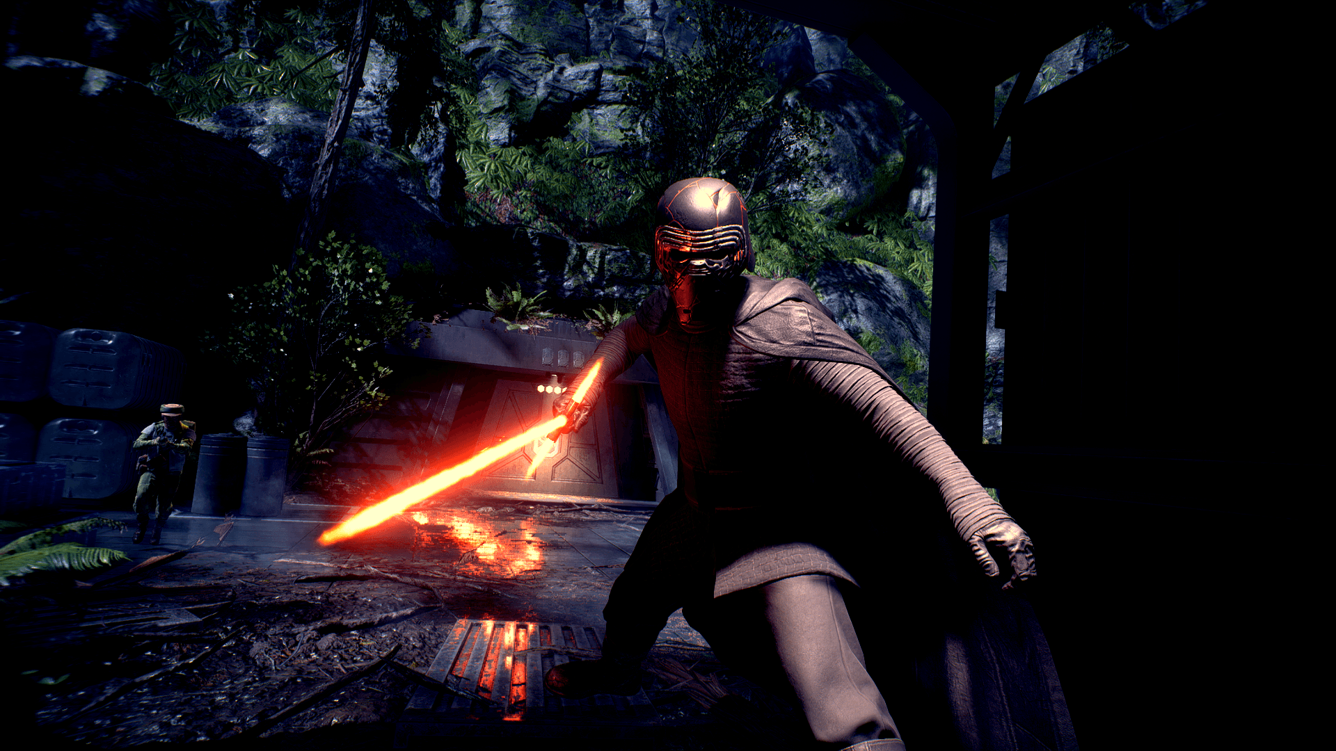 1920x1080 Kylo Ren (TROS Skin) on Endor. Wallpaper 1080x1920. Do you like it?