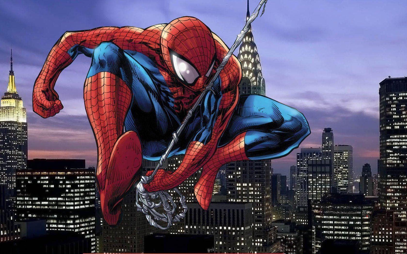 1680x1050 Spiderman Cartoon Wallpaper