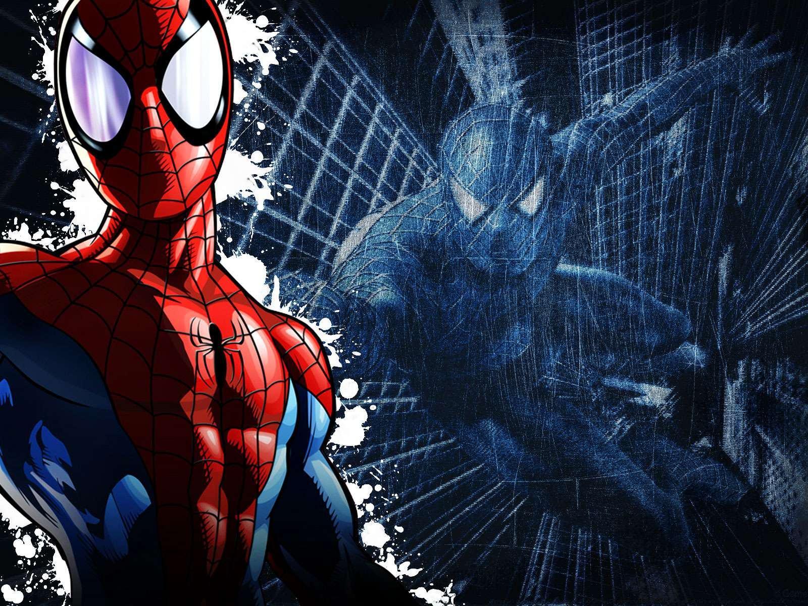 1600x1200 Stunning Cartoon Spiderman Image