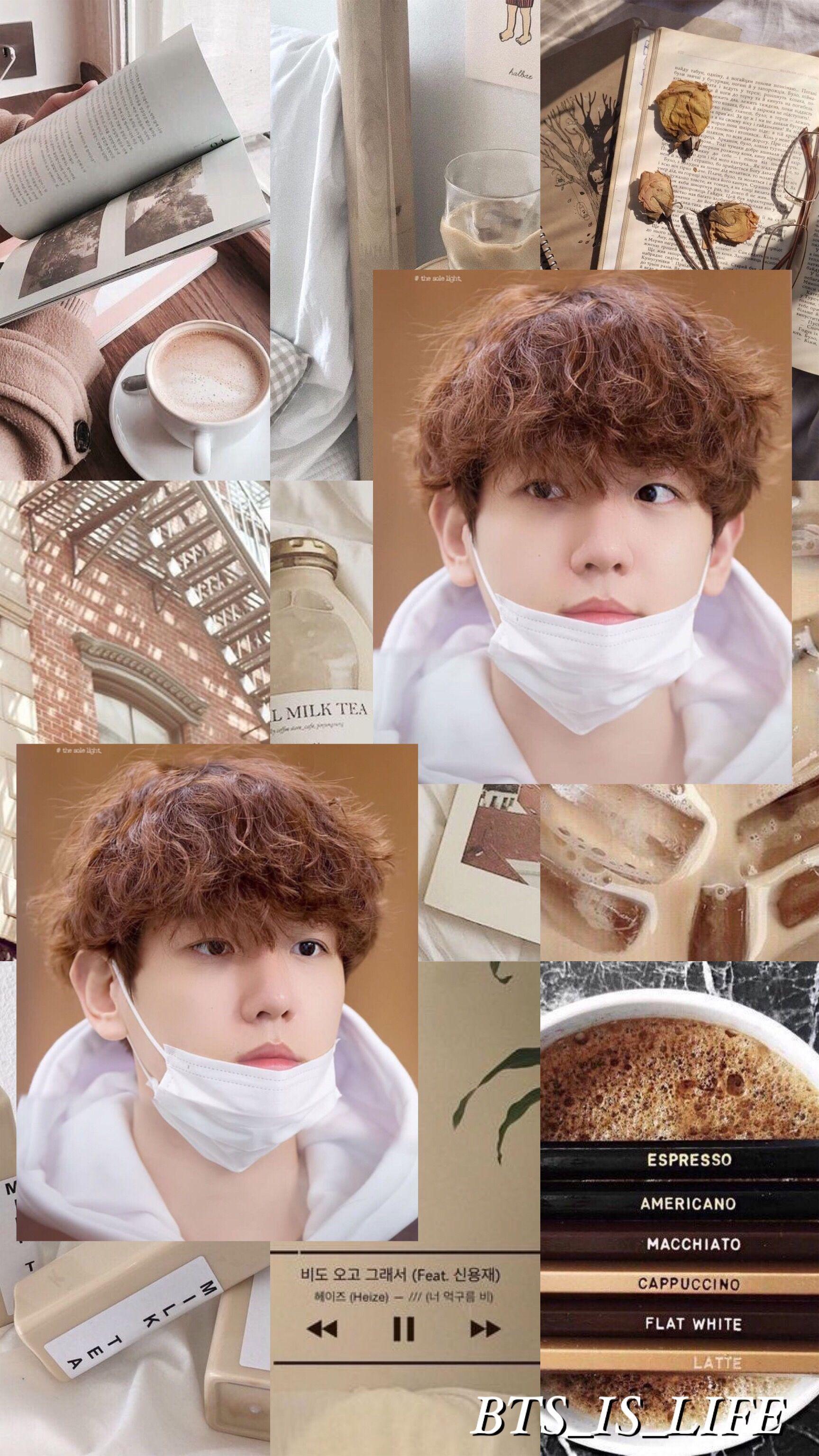 1728x3072 Exo Baekhyun Aesthetic brown. Exo, iPhone