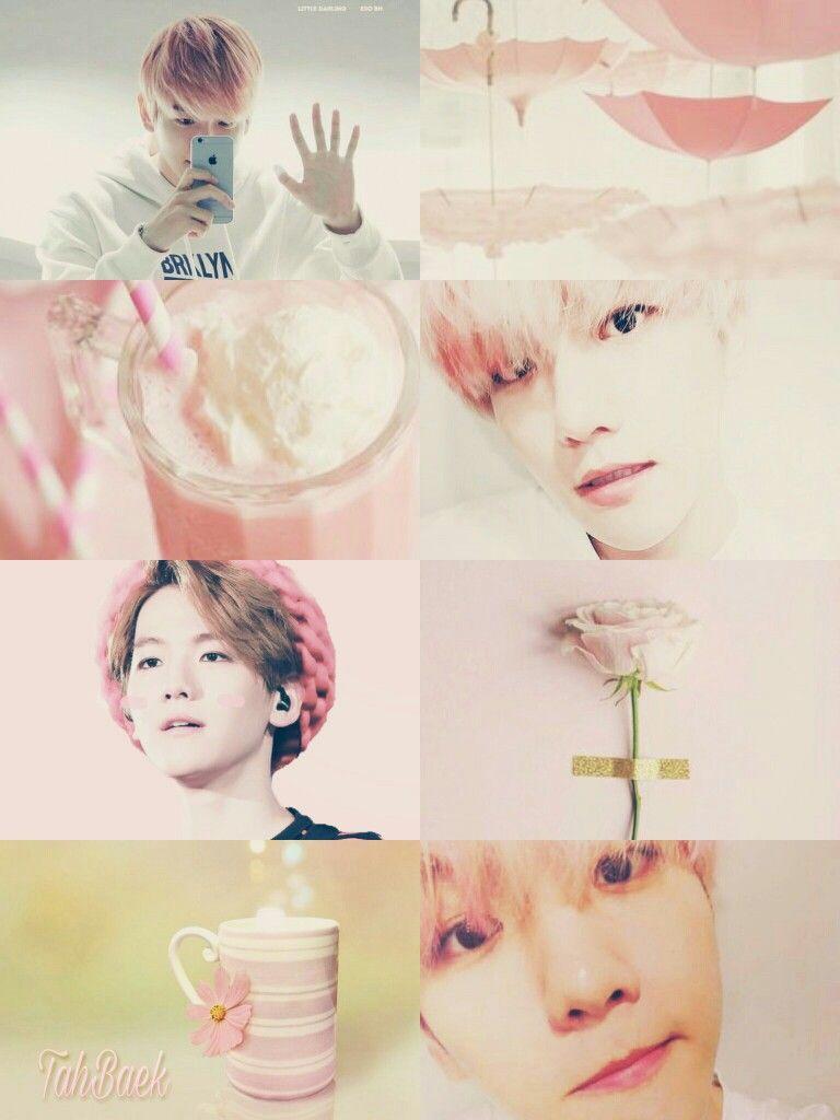768x1024 Exo #Baekhyun #Aesthetic #Pink #Pastel. Selebritas, Exo