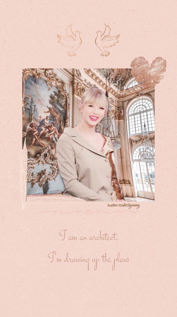 718x1280 Pastel aesthetic wallpaper with I Think He Knows lyrics