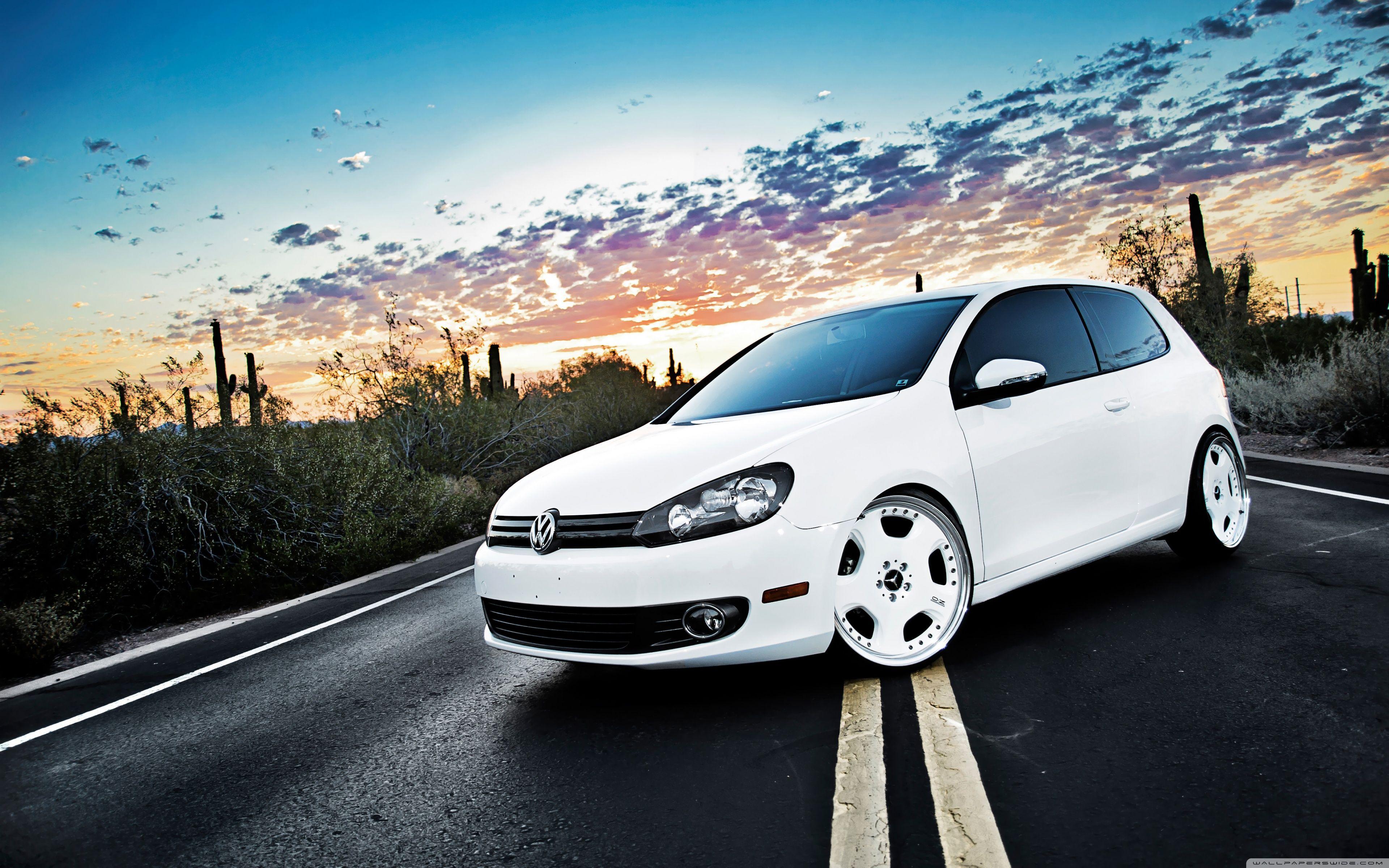 3840x2400 Volkswagen Golf 6 White Ultra HD Desktop Background Wallpaper for 4K UHD TV : Widescreen & UltraWide Desktop & Laptop : Multi Display, Dual Monitor : Tablet