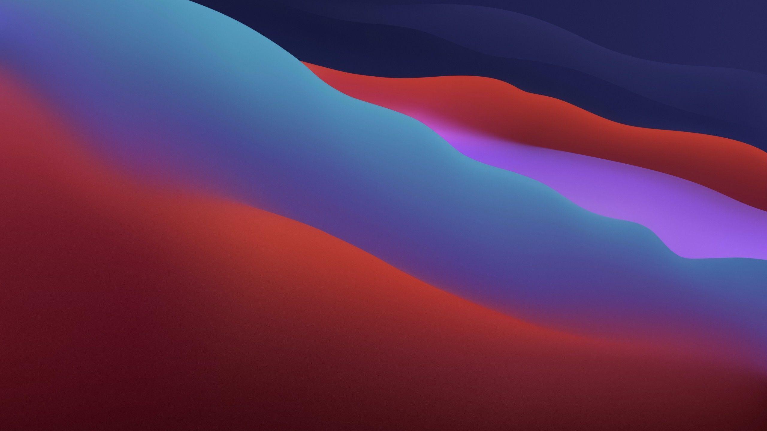 2560x1440 macOS Big Sur Wallpaper 4K, Apple, Layers, Fluidic, Colorful