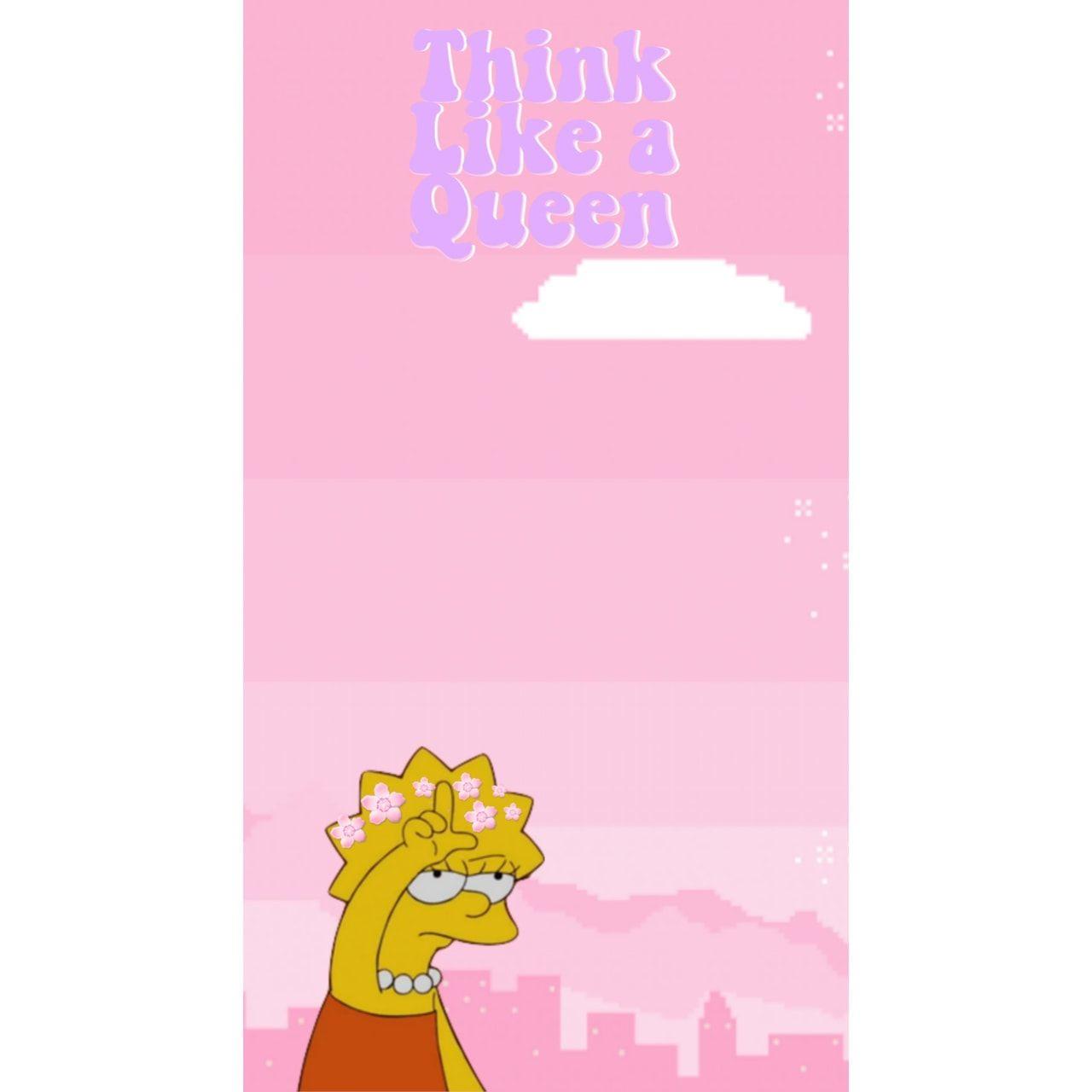 1280x1280 Aesthetic Wallpaper Lisa Simpson