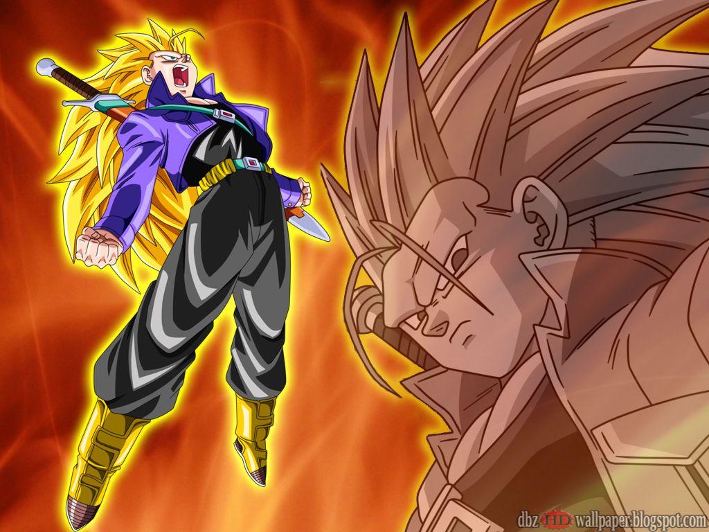 1024x768 Trunks Future: Super saiyan 3 # 001 - Tất cả về hình nền Dragon Ball