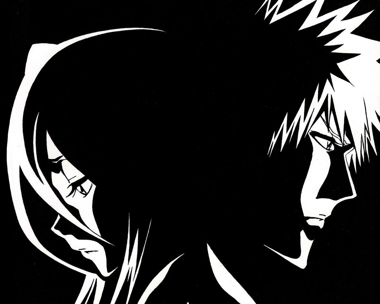 Black White Anime Wallpapers - Top Free Black White Anime Backgrounds ...