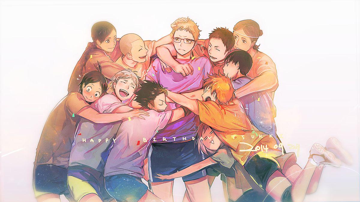 1200x675 Tags: Fanart, Wallpaper, Pixiv, ZIS, PNG Conversion, Fanart From Pixiv, Revision, Haikyuu!!, Hinata Shouyou, Kageyama Tobio, Tsukishima Kei, Yamaguchi Tadashi, Tanaka Ryunosuke, Sugawara Koushi, Sawamura Daichi, Nishinoya Yuu, Azumane Asahi, Ennoshita Chi