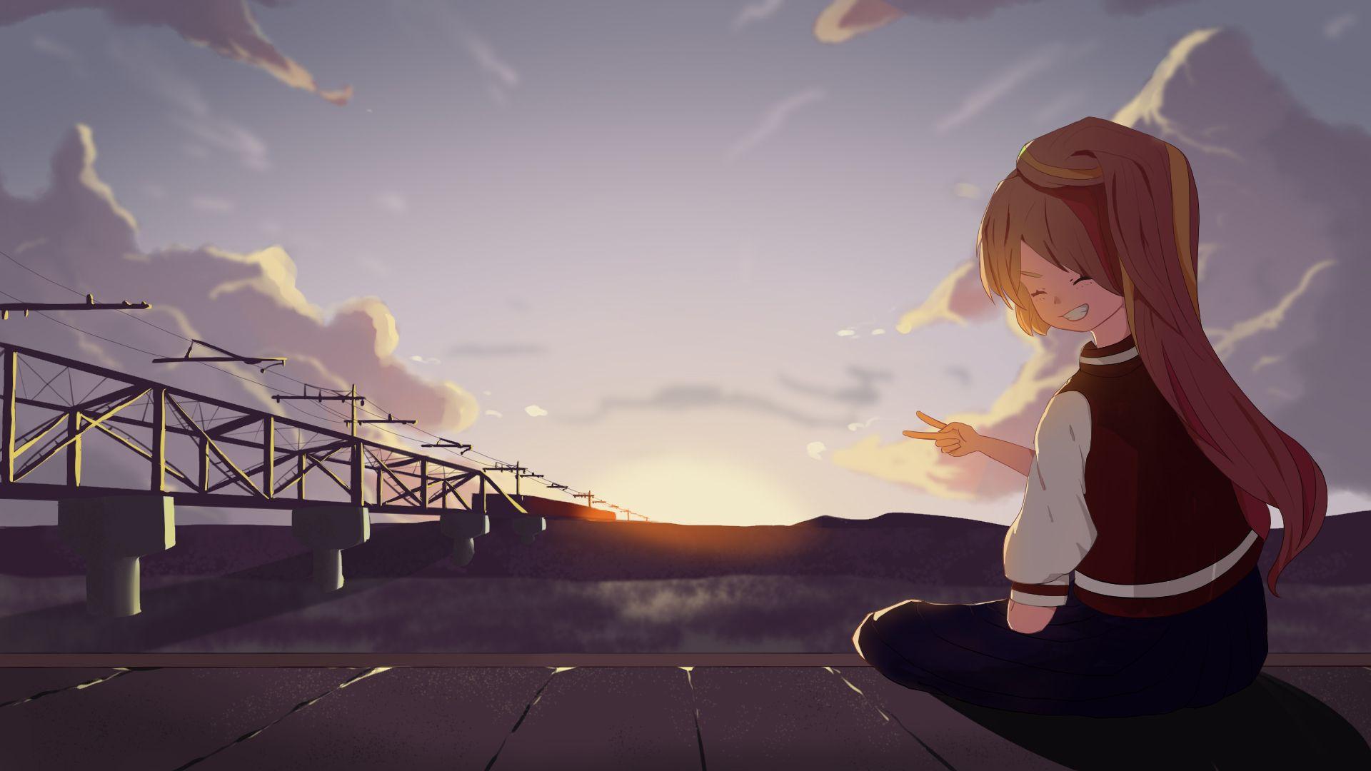 1920x1080 Nikaidou Saki Saga Anime Image Board