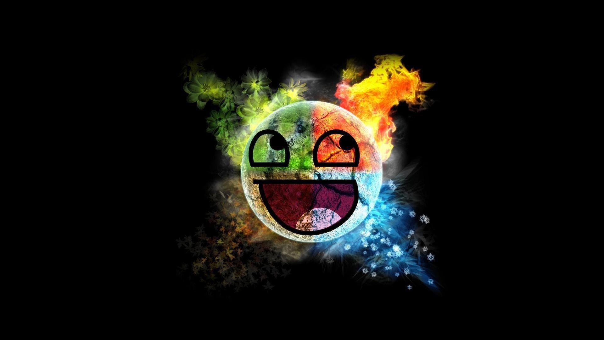 1920x1080 Winter fire summer awesome face four seasons wallpaper