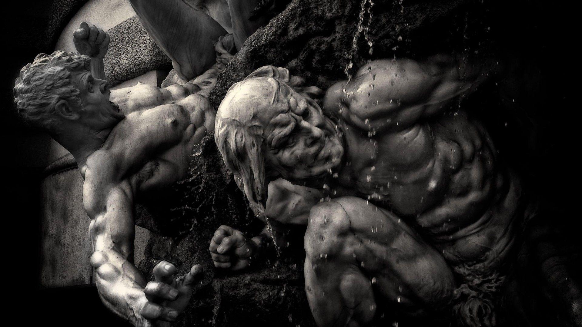 1920x1080 Muscular sculptures Desktop wallpaper 1680x1050