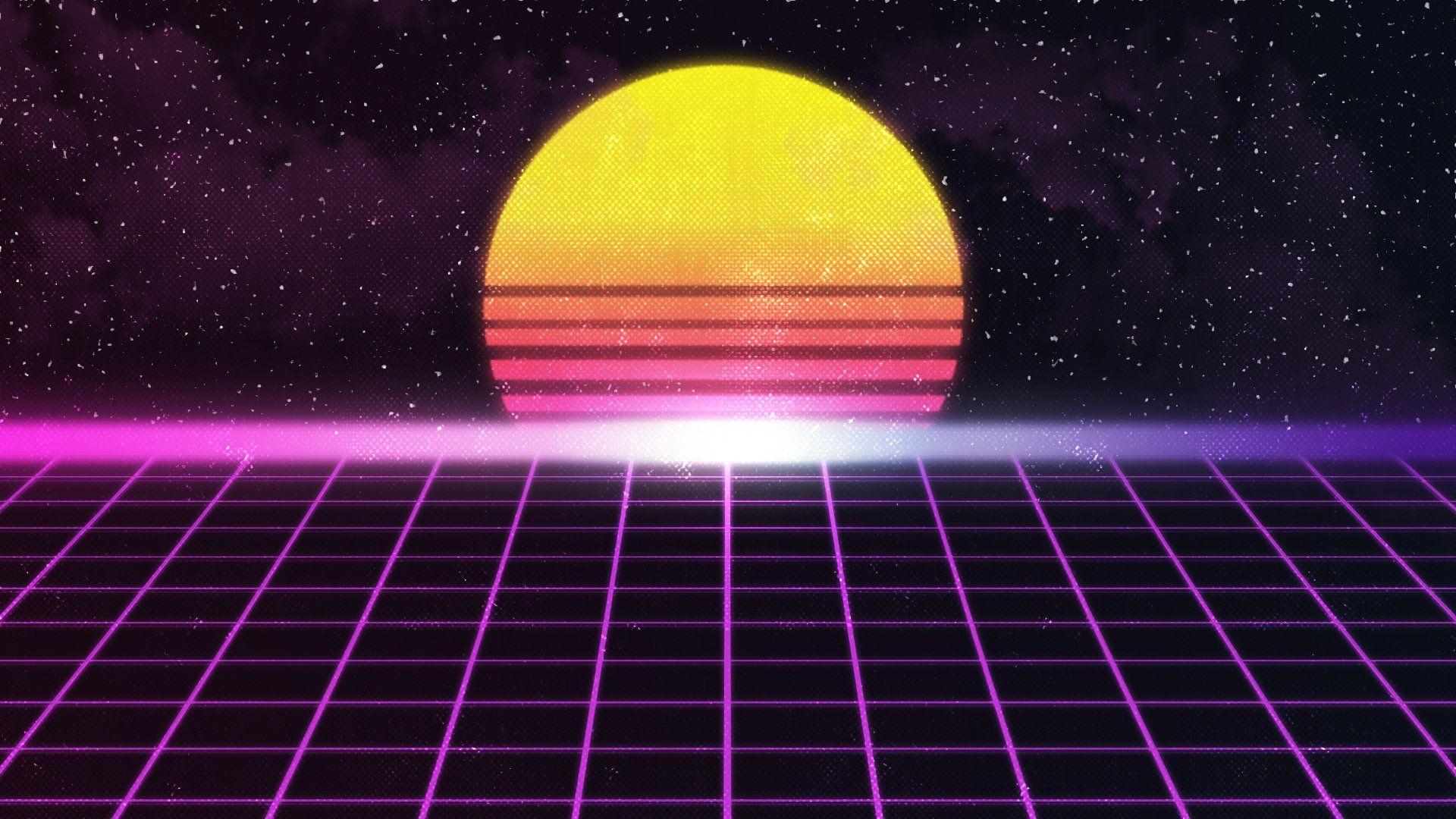1920x1080 New Retro Wave, Retro style, Artwork Wallpaper HD / Desktop and Mobile Background