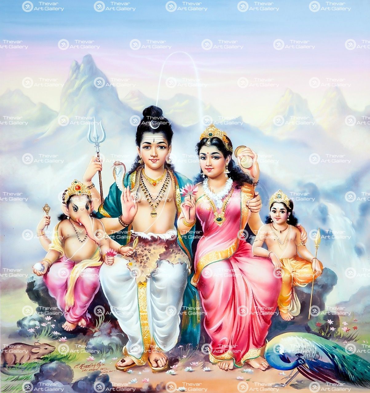1204x1280 Shiva Family Art Gallery