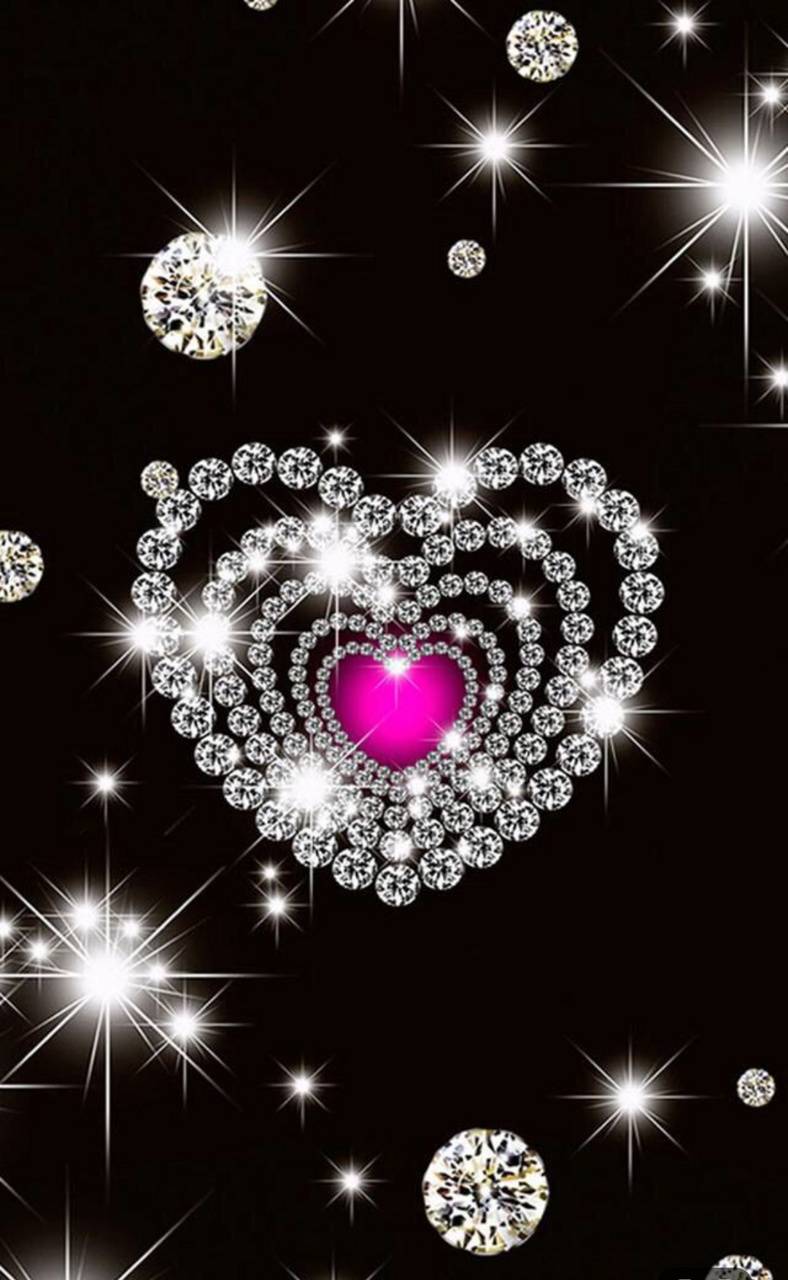 Sparkling Hearts Wallpapers - Top Free Sparkling Hearts Backgrounds ...