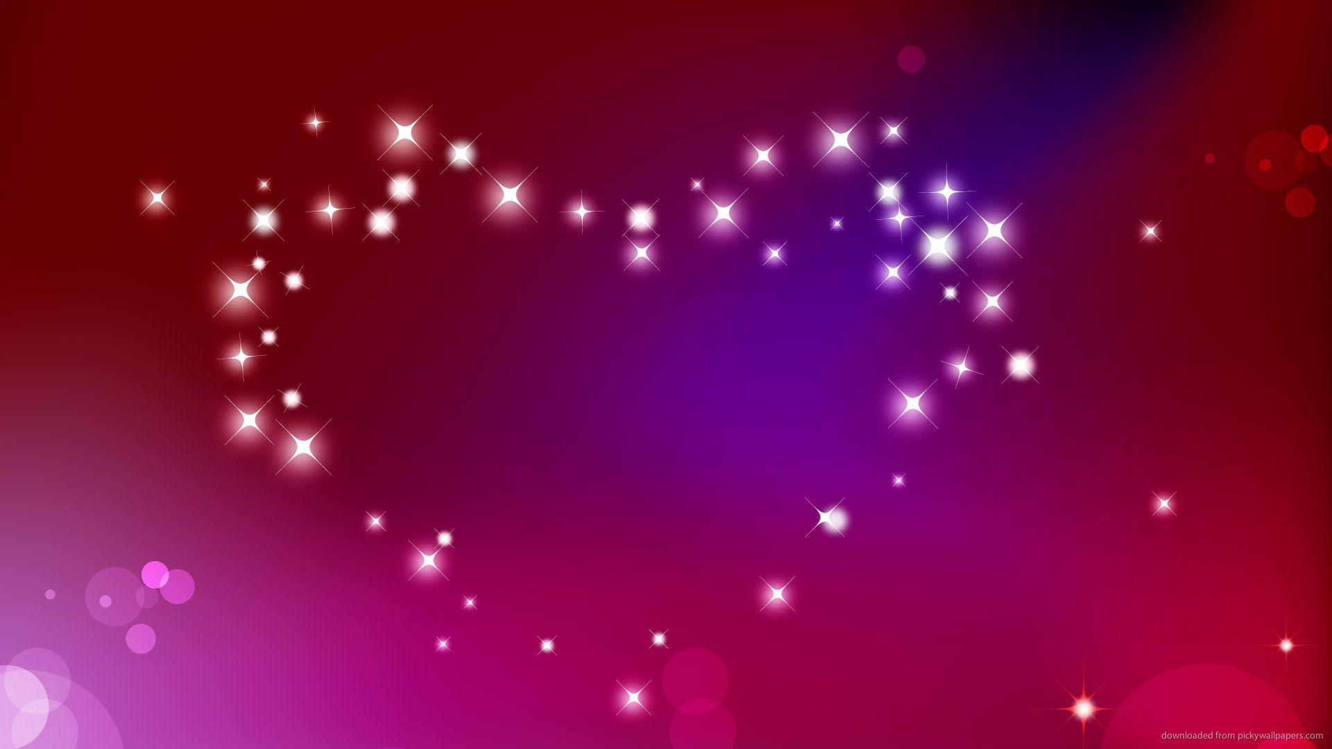 1920x1080 Stars and Hearts Wallpaper