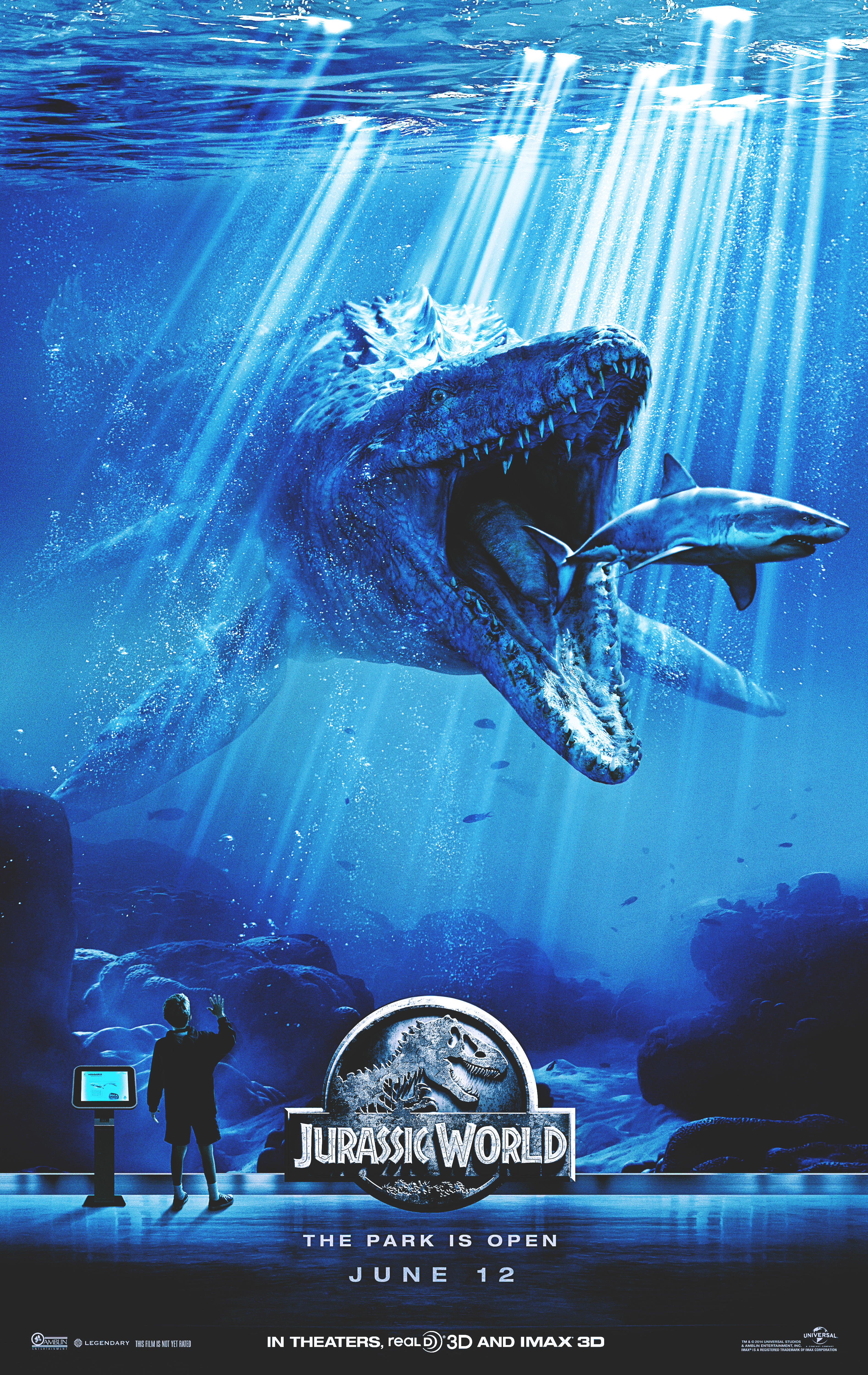 3158x5000 Jurassic World Posters Mosasaurus World foto