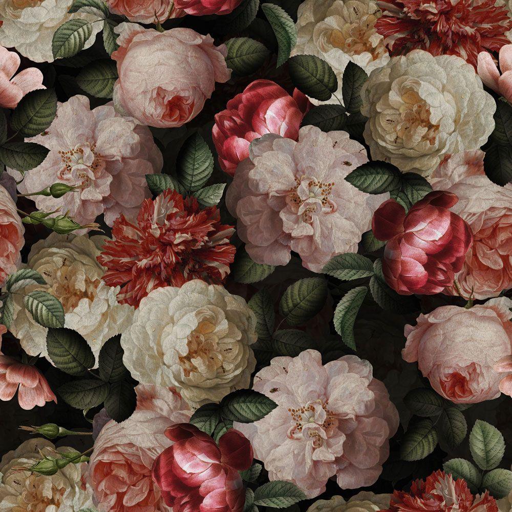 1000x1000 Jan Davidsz. de Heem Vintage Roses Tropical Night Garden- Wallpaper.com & photo wallpaper by renowned designers. Design your own photo wallpaper in our wallpaper online store. High quality design