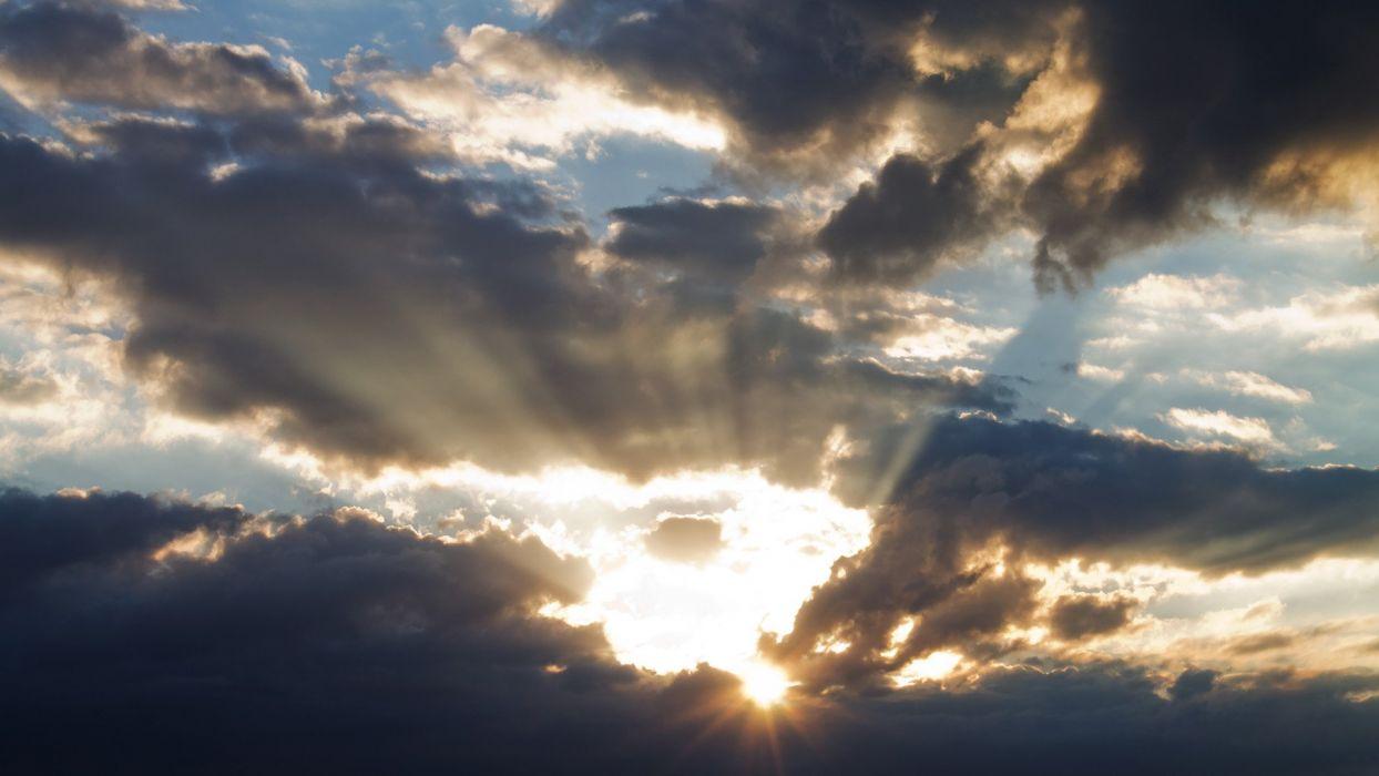1244x700 Shining Clouds Wallpaper