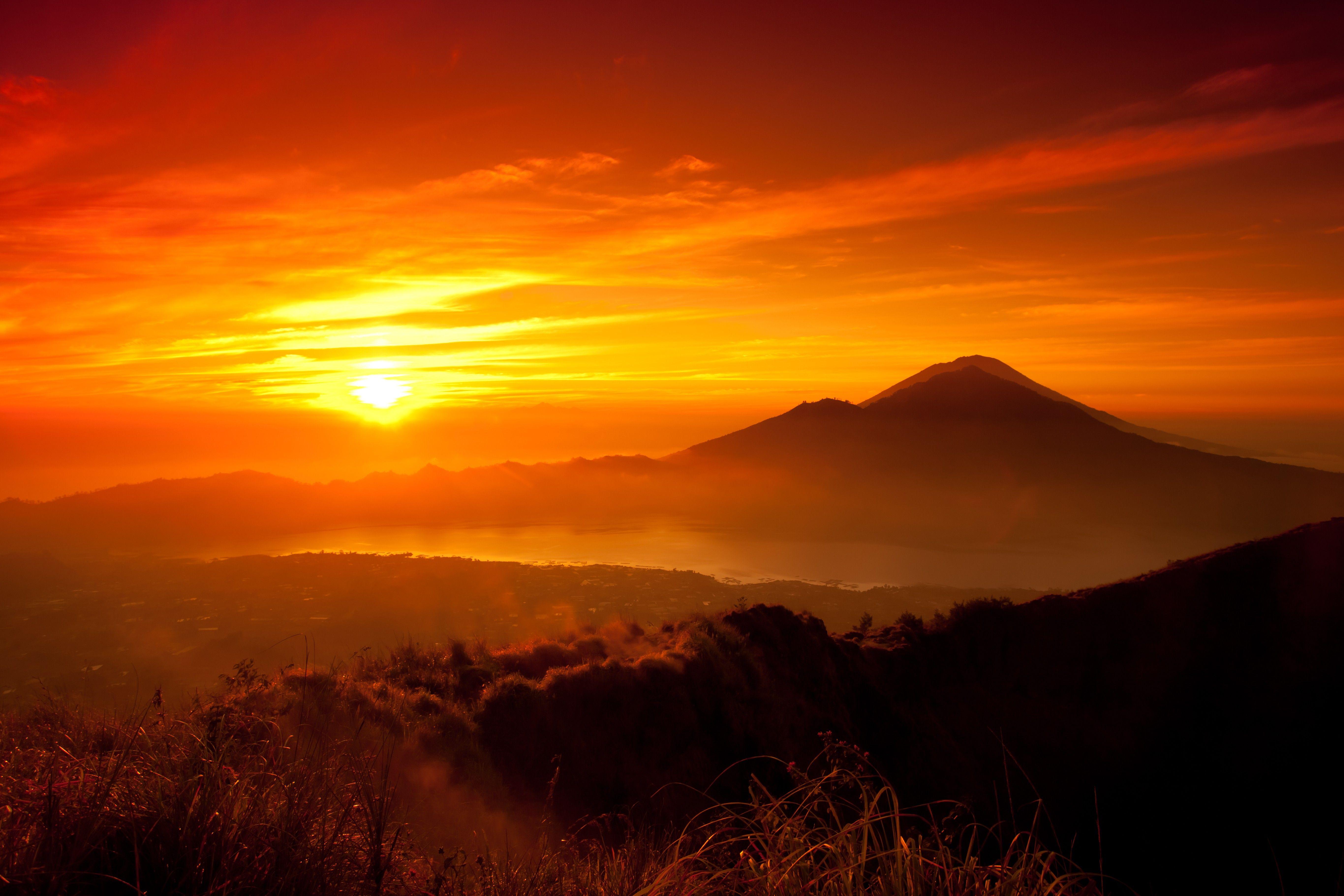 5463x3642 Beautiful Sun Red Sky Wallpaper Sunset Wallpaper & Background Download