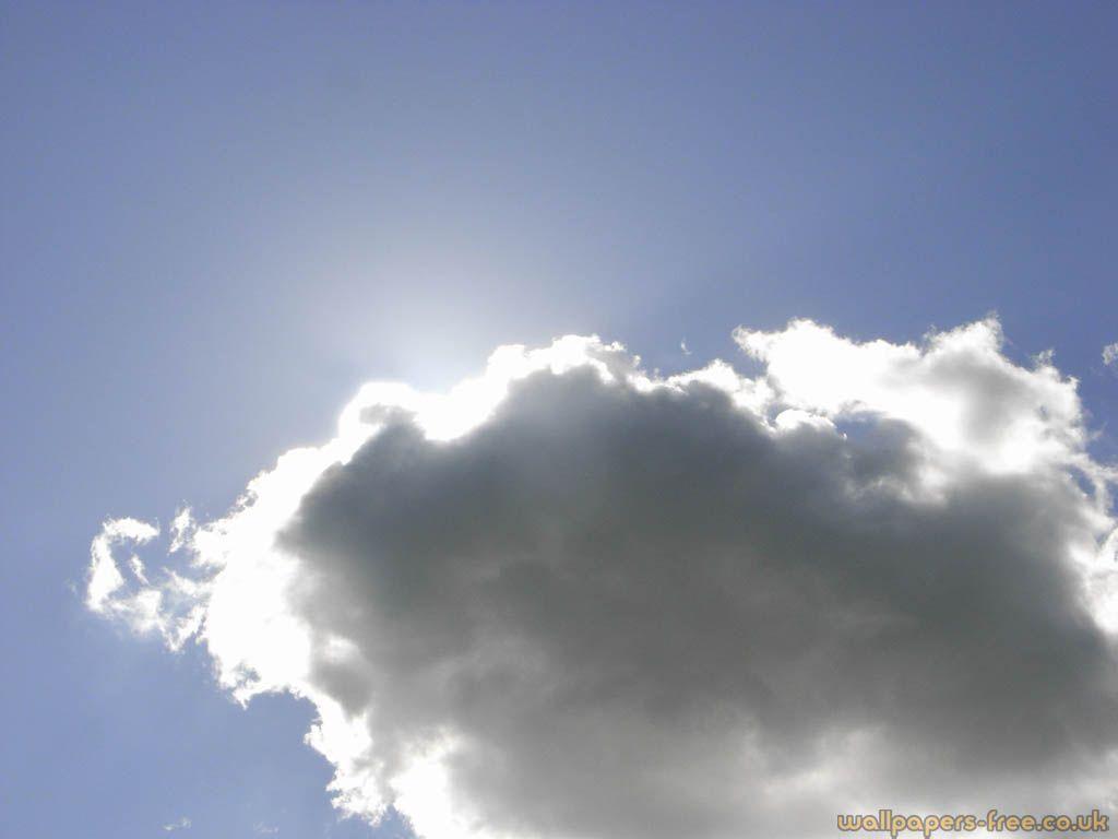1024x768 Sun Behind Cloud