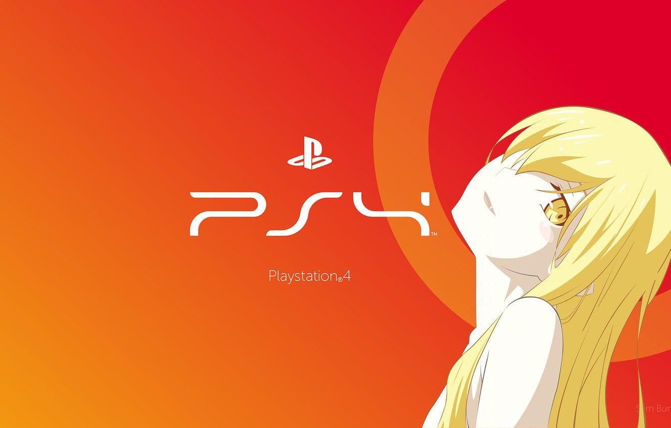 1332x850 Wallpaper game, Anime, sony, bakemonogatari, oshino shinobu, playstation, nisemonogatari, PS Nya, Anime. I love it, Nyahska image for desktop, section прочее