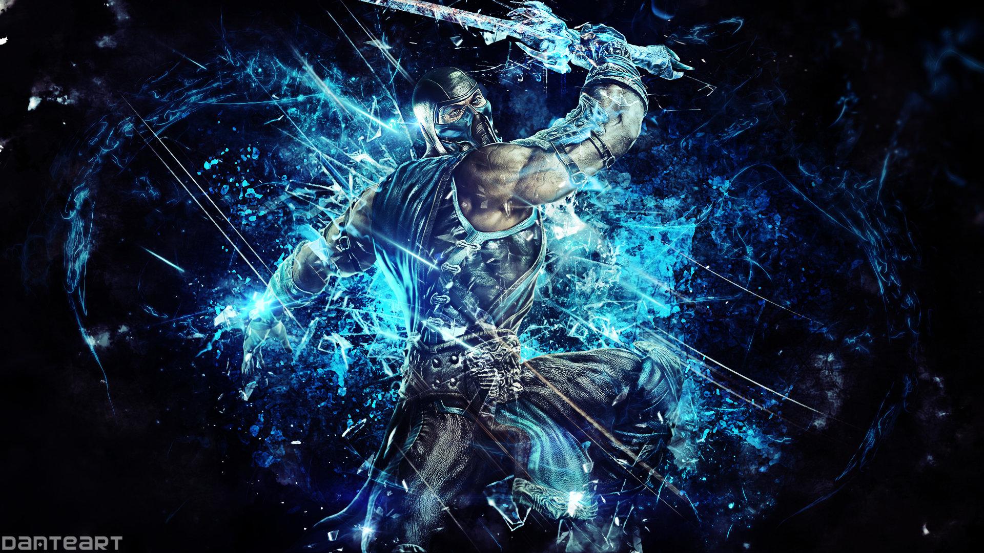1920x1080 Awesome Sub Zero (Mortal Kombat) Free Wallpaper For HD 1080p PC