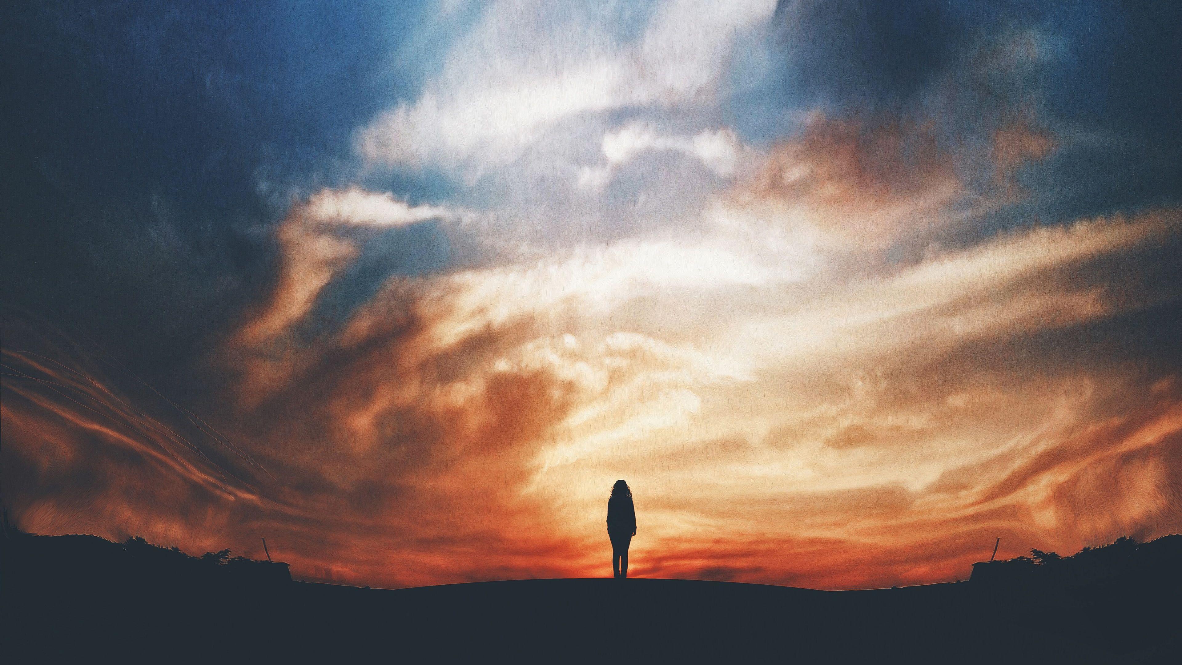 3840x2160 Lost #Girl #Alone #Sunset K #Silhouette K #wallpaper #hdwallpaper #desktop. Alone boy wallpaper, Boys wallpaper, Background image wallpaper